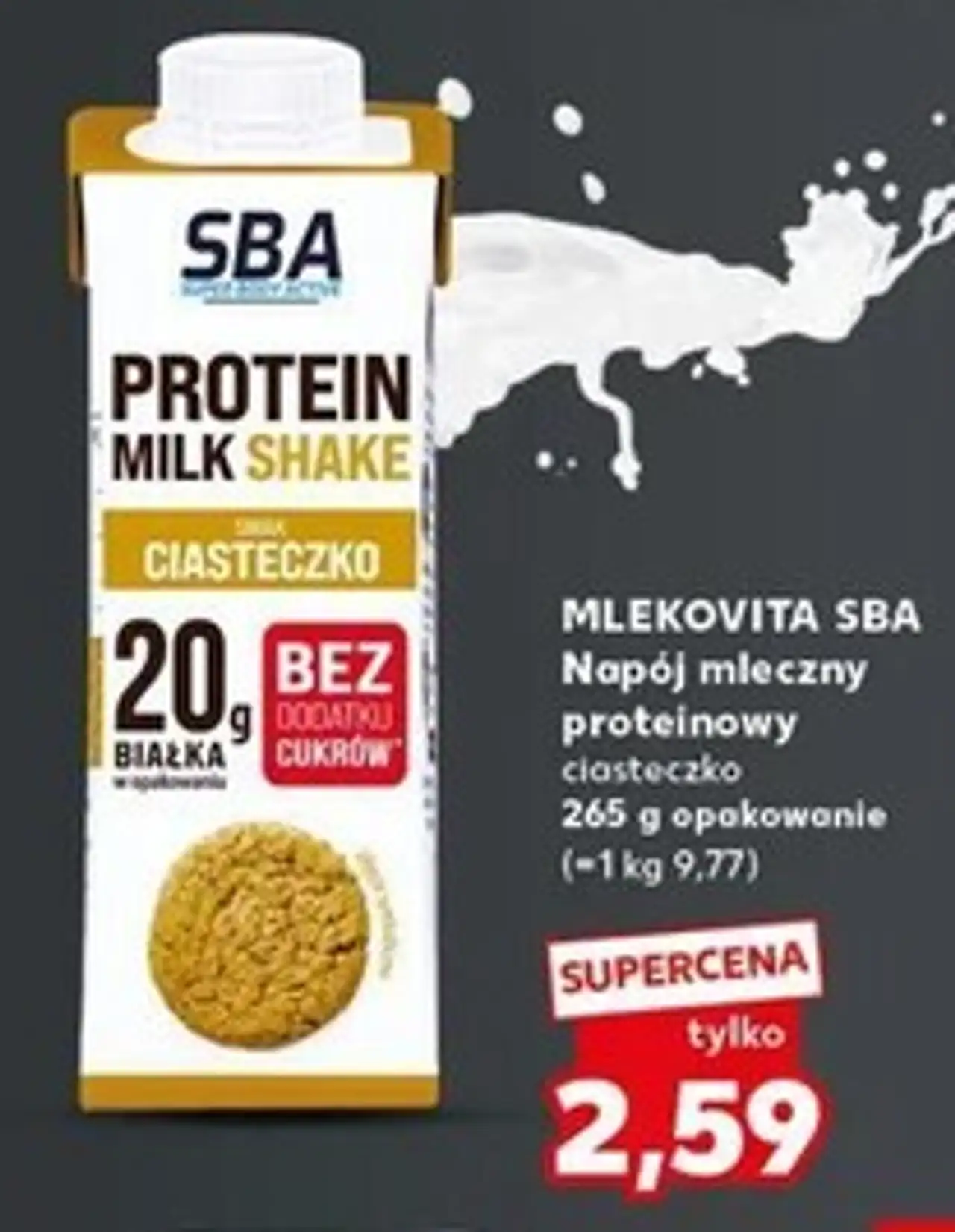 Napój shake ciasteczko Mlekovita Sba