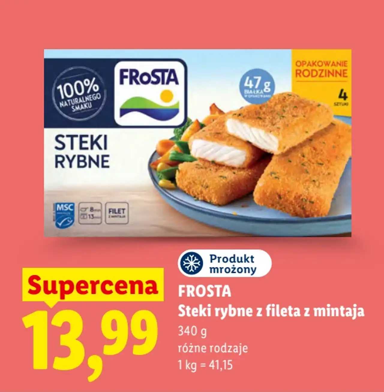 Frosta Steki rybne z fileta z mintaja