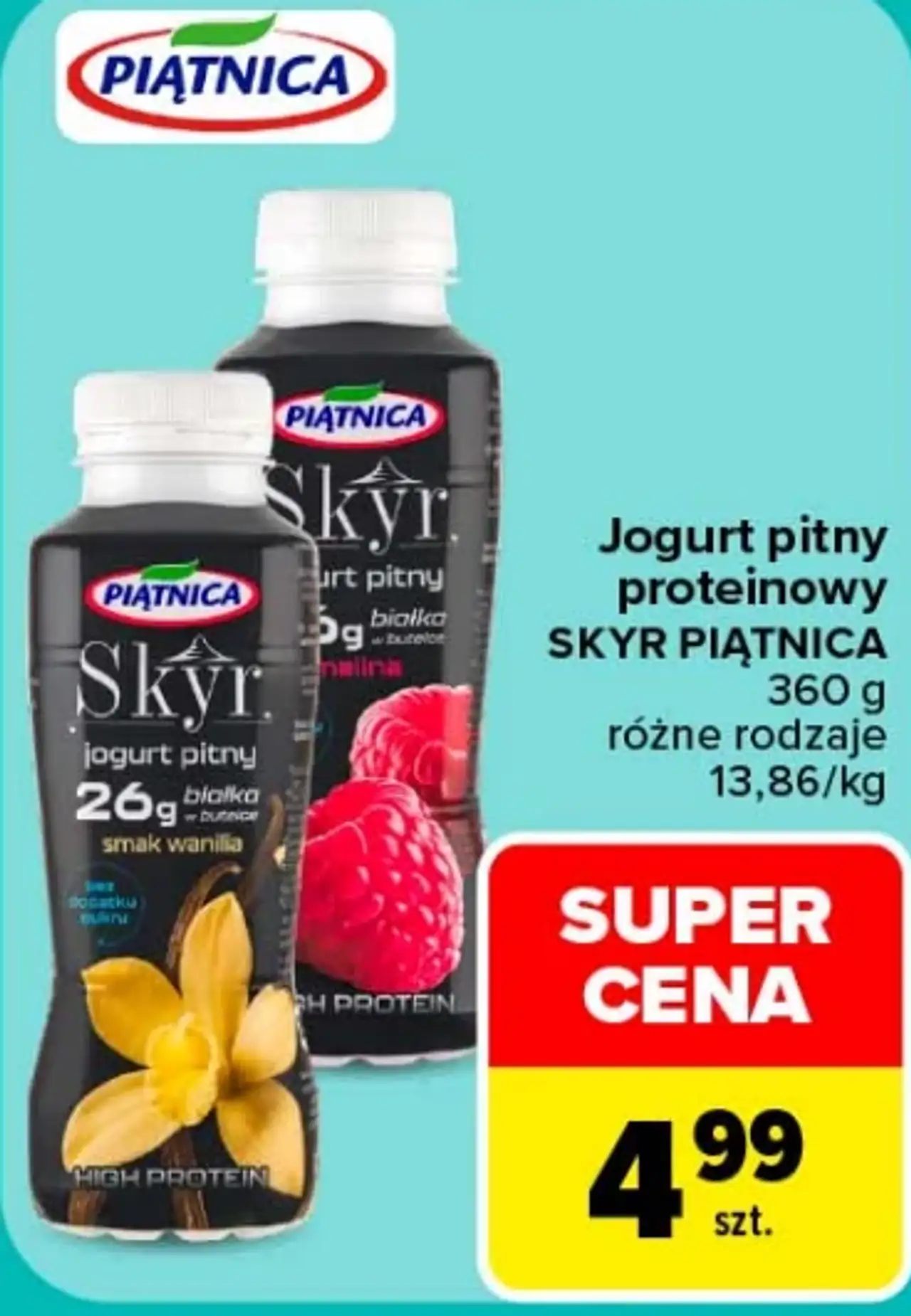 Jogurt pitny proteinowy SKYR PIĄTNICA