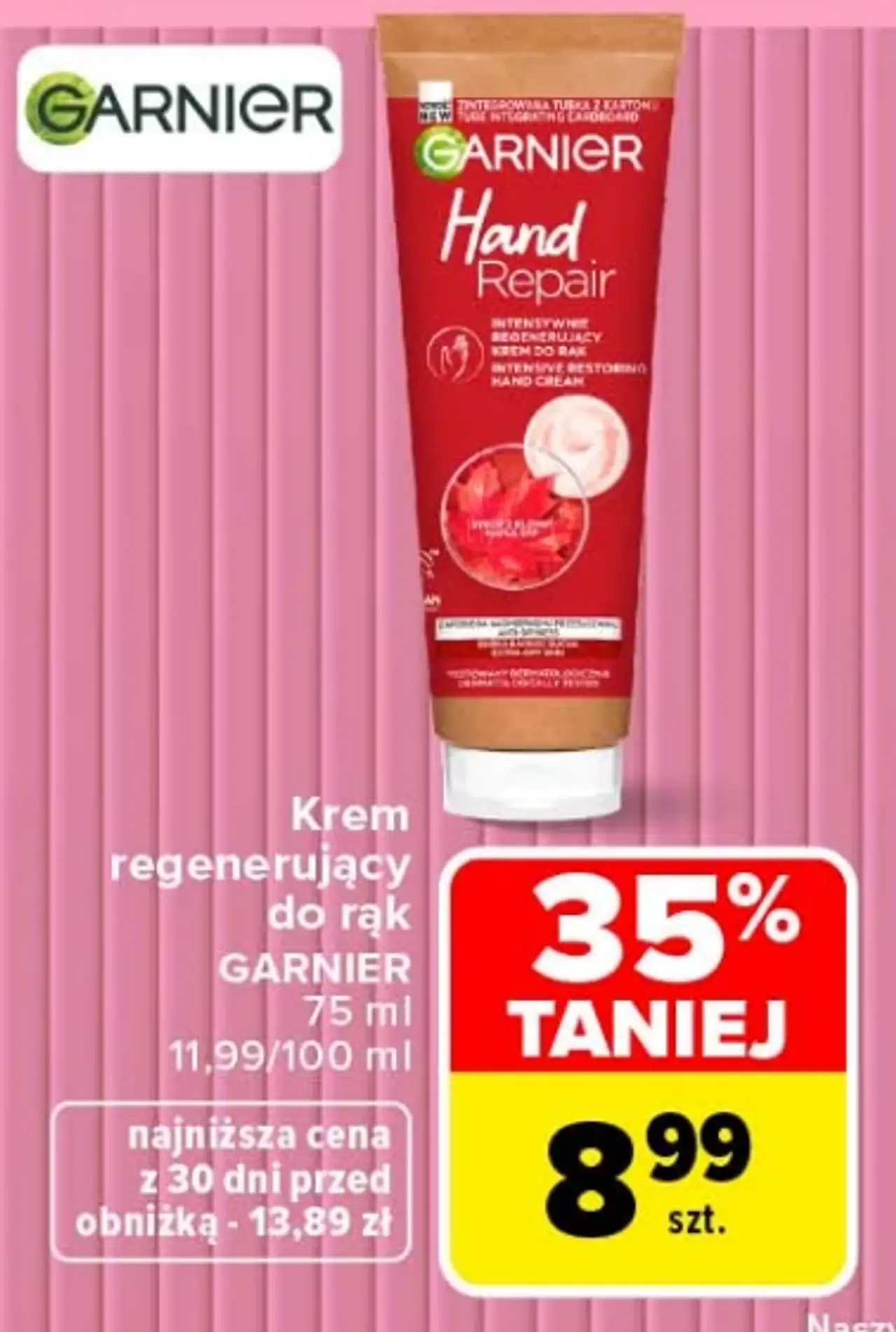 Krem regenerujący do rąk Garnier Hand Repair
