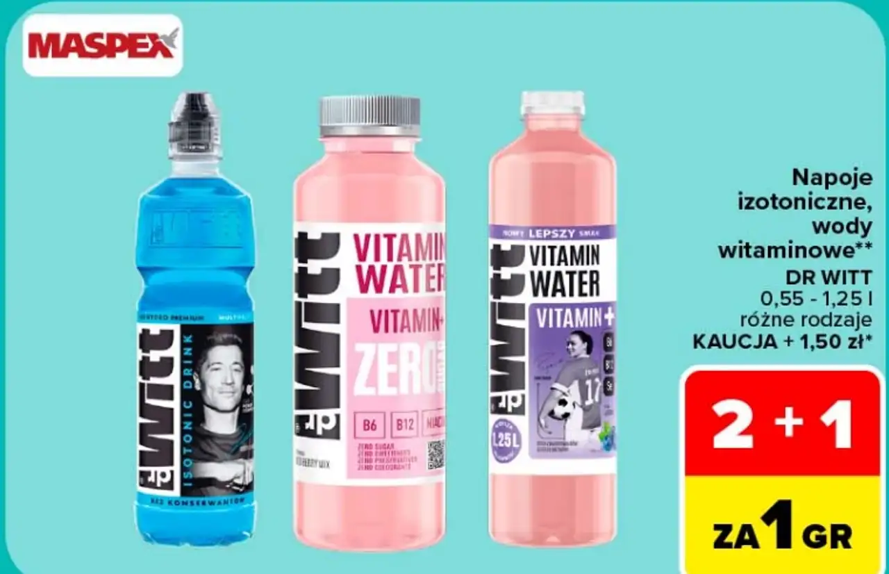 Napoje izotoniczne, wody witaminowe DR WITT