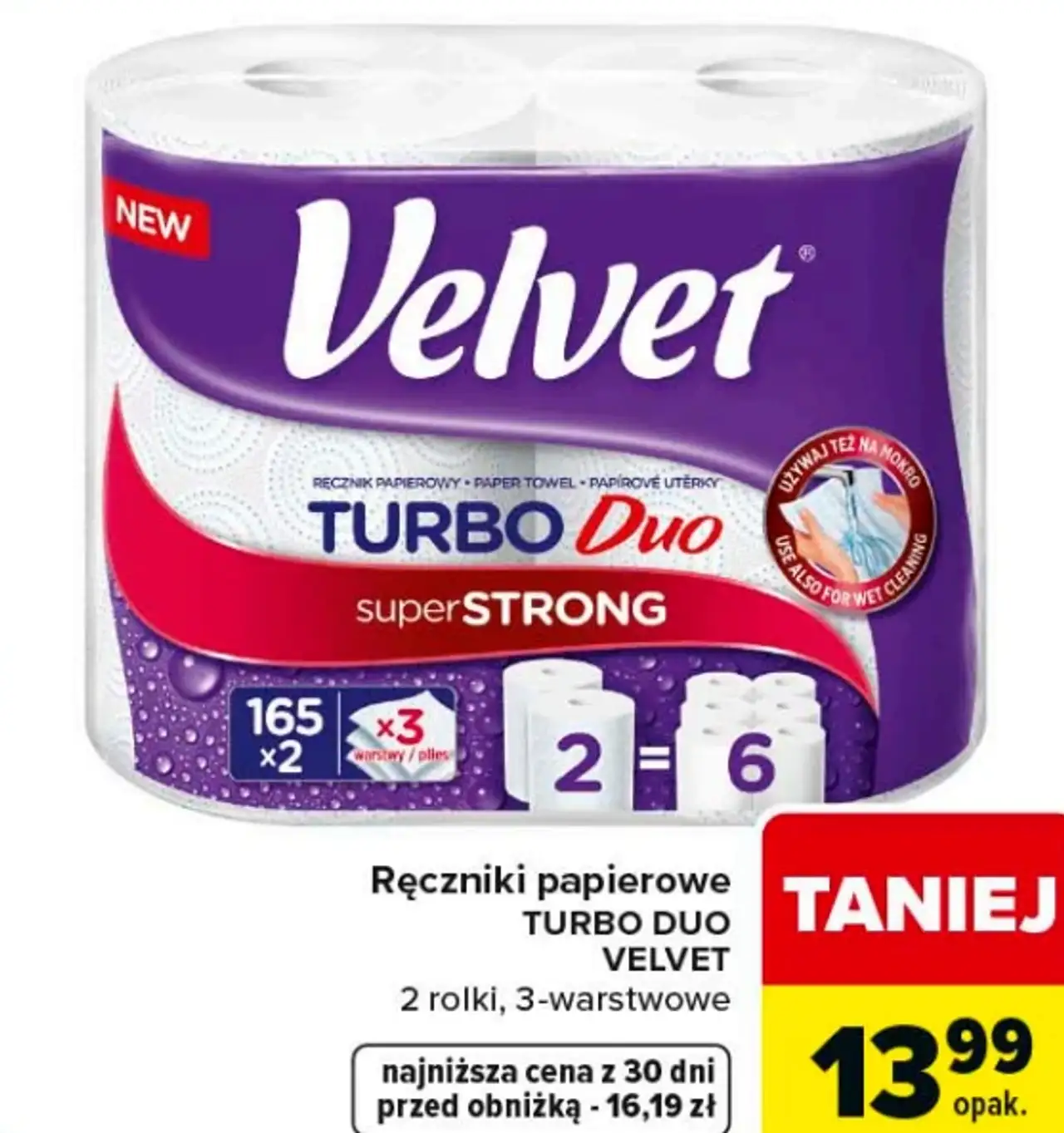 Ręczniki papierowe TURBO DUO VELVET