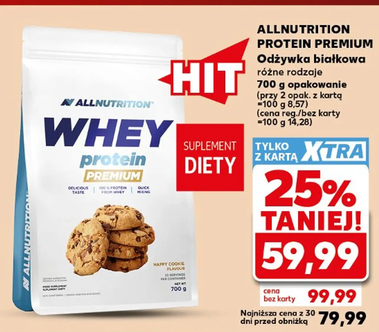 Koncentrat białek o smaku ciasteczkowym Allnutrition Whey Protein