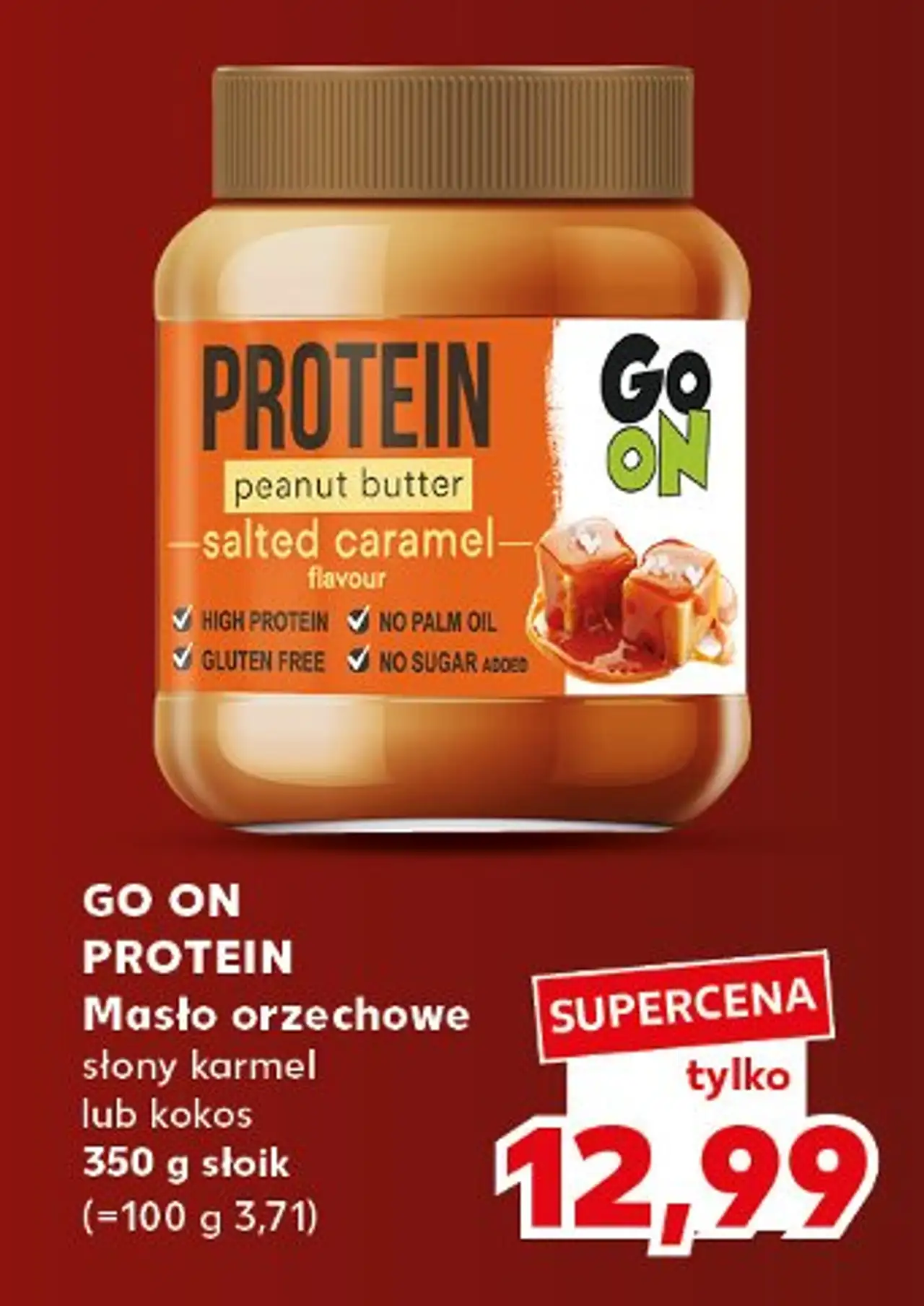 Masło orzechowe słony karmel Sante Go On! Protein