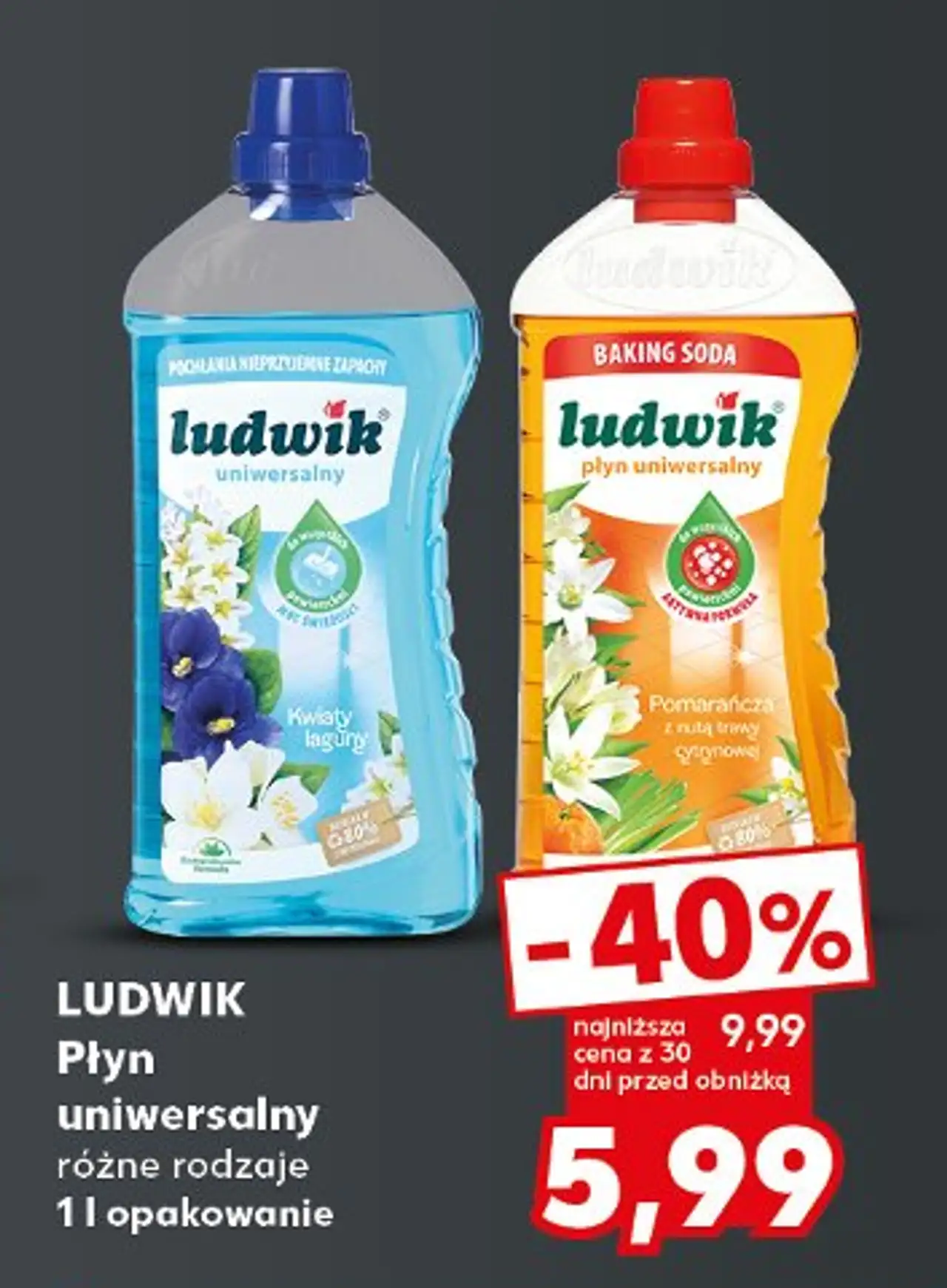 Płyn uniwersalny baking soda pomarańczowy Ludwik