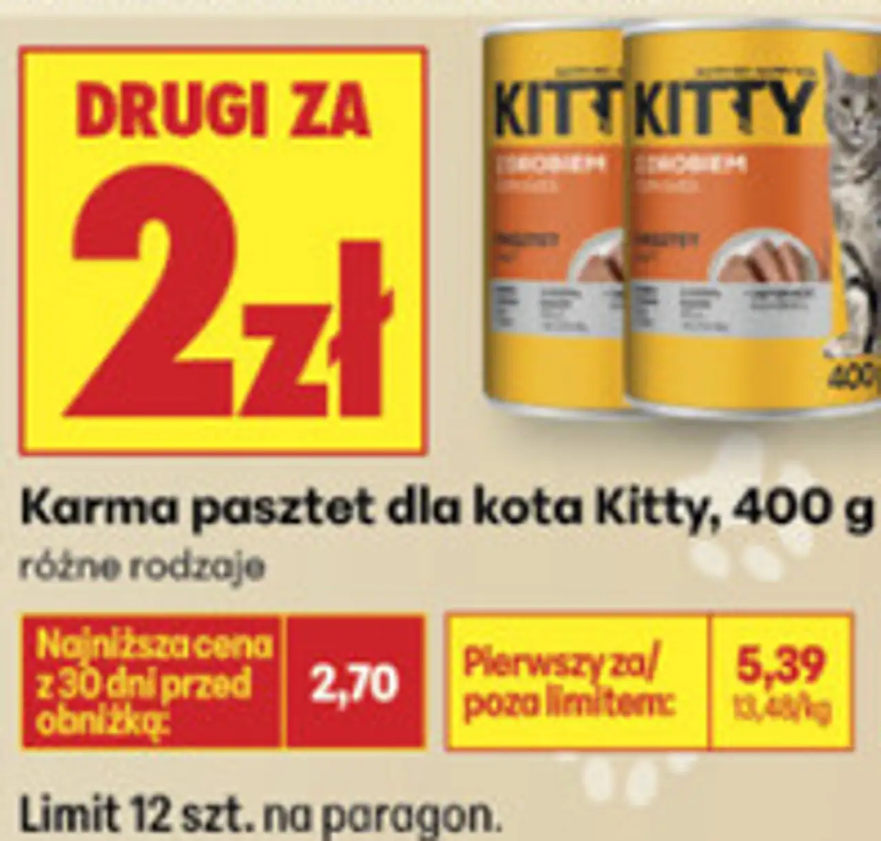 Karma pasztet dla kota Kitty, 400 g