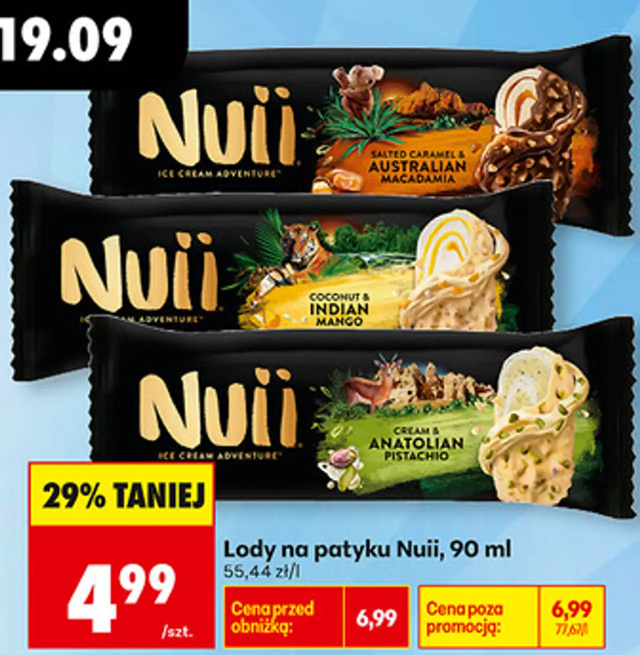 Lody na patyku Nuii, 90 ml