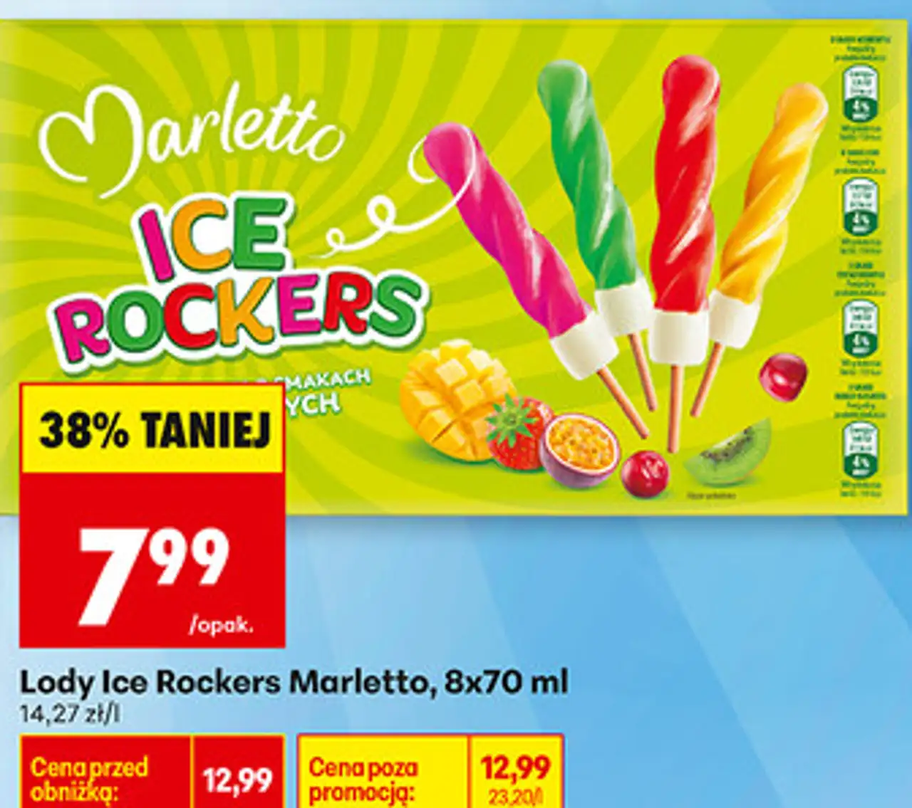 Lody Ice Rockers Marletto, 8x70 ml