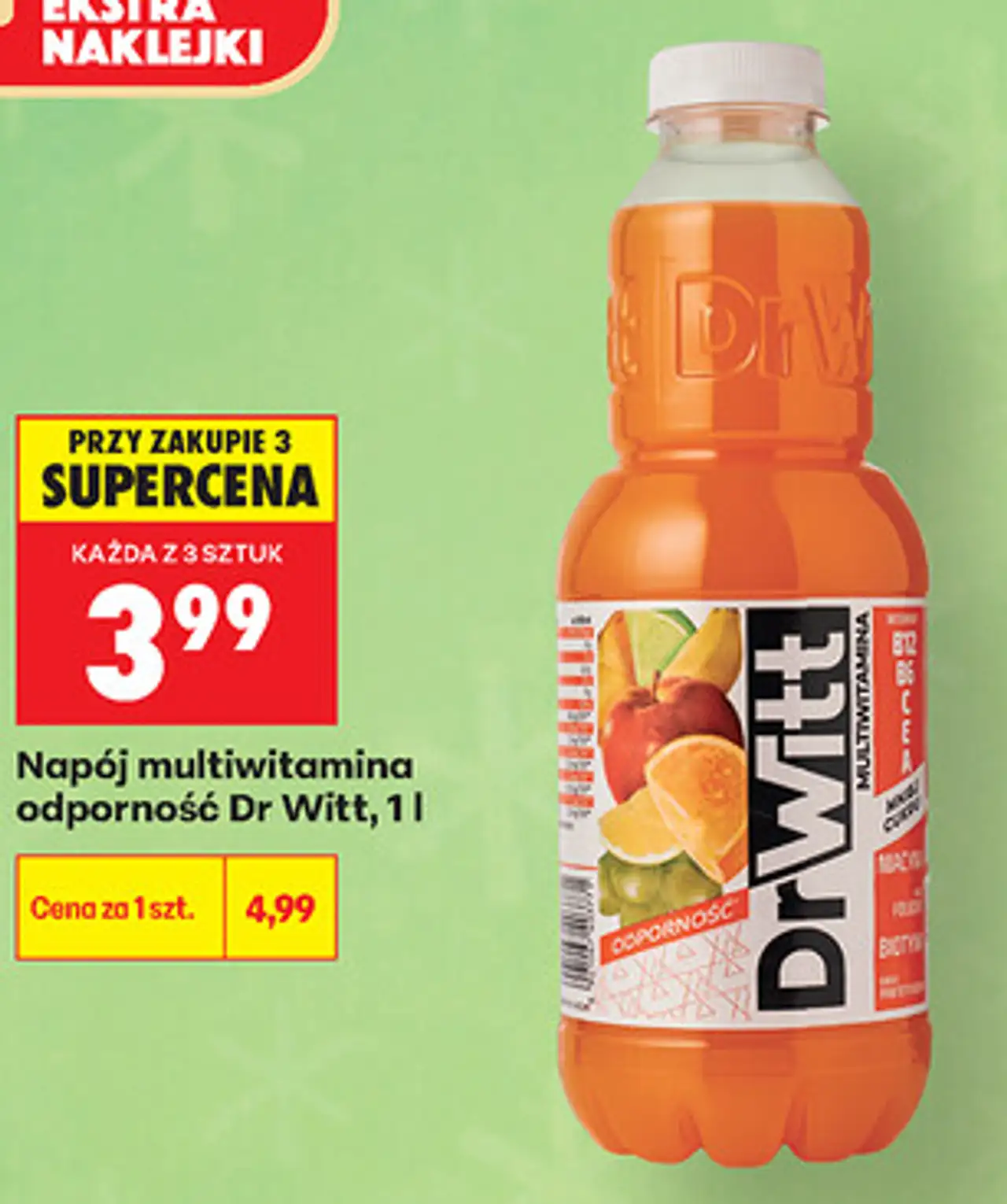 Napój multiwitamina odporność Dr Witt, 1 l