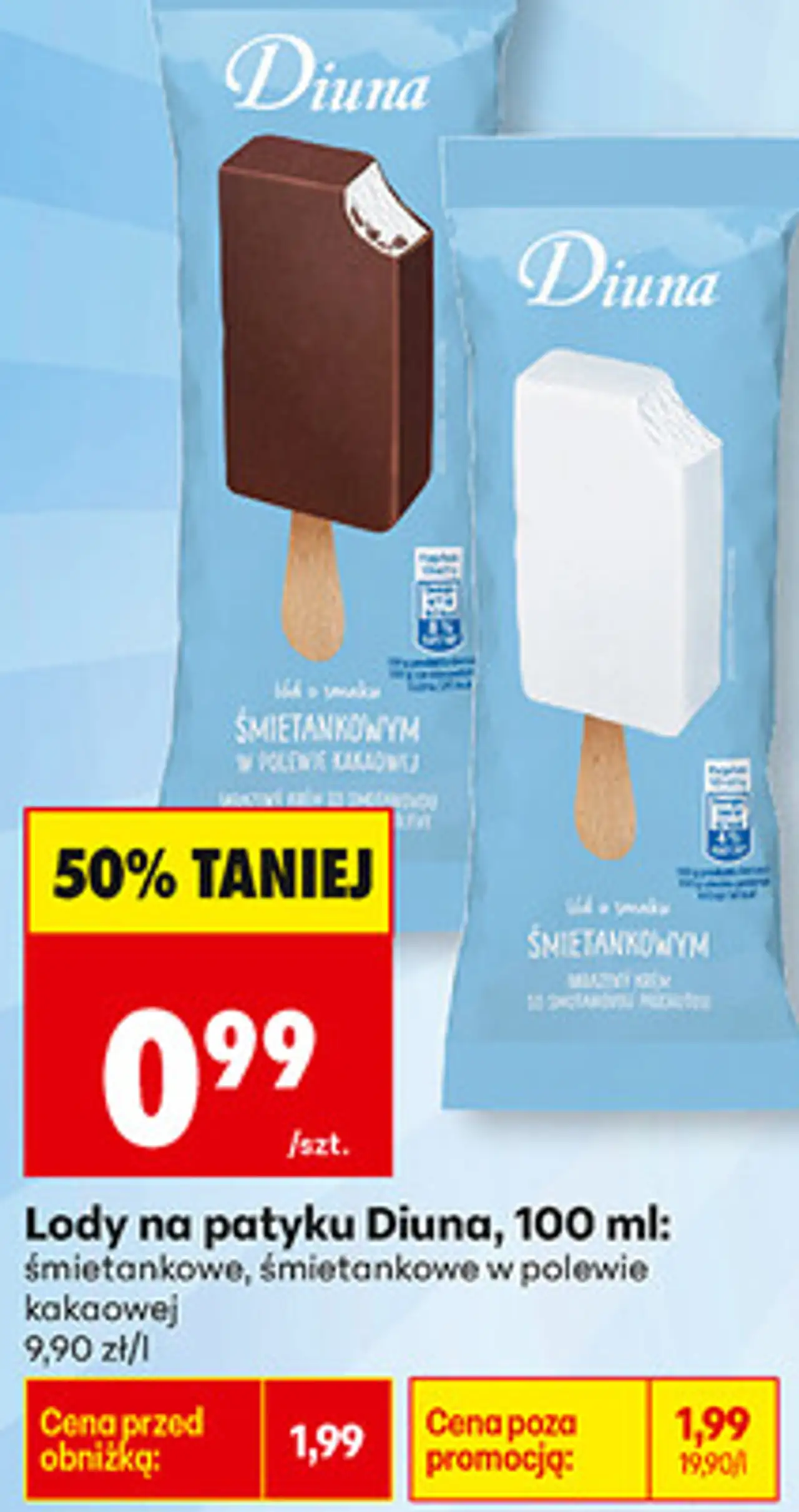 Lody na patyku Diuna