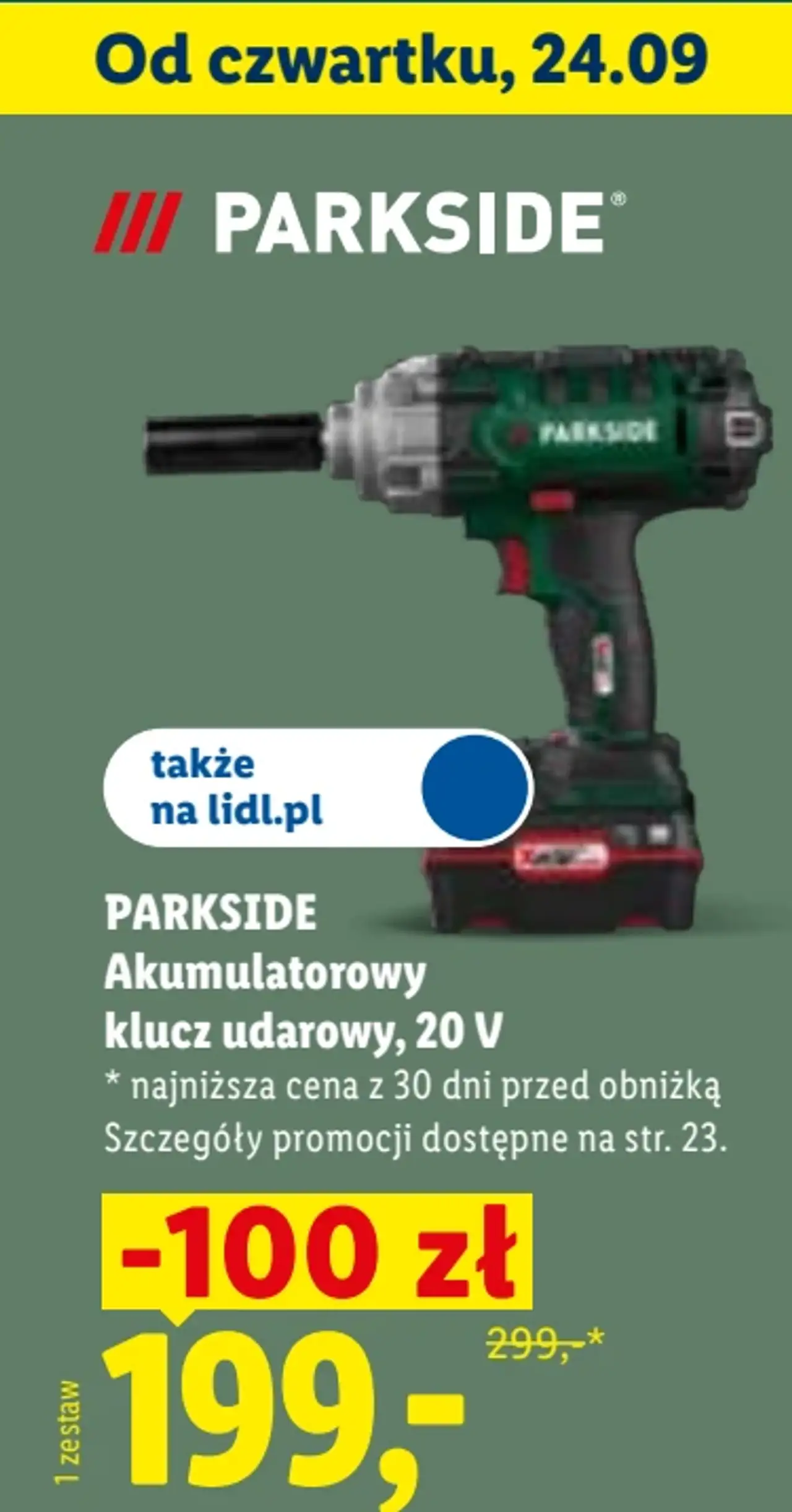 PARKSIDE Akumulatorowy klucz udarowy, 20 V