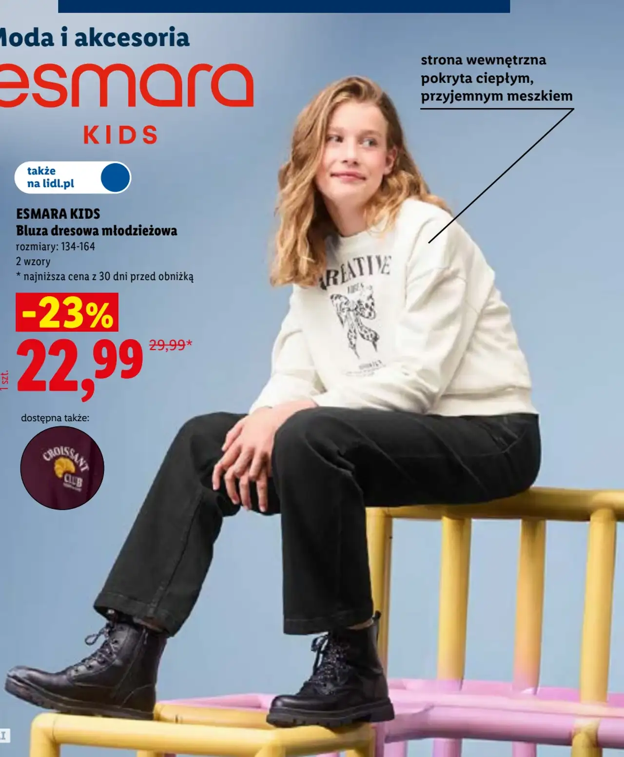ESMARA KIDS Bluza dresowa młodzieżowa