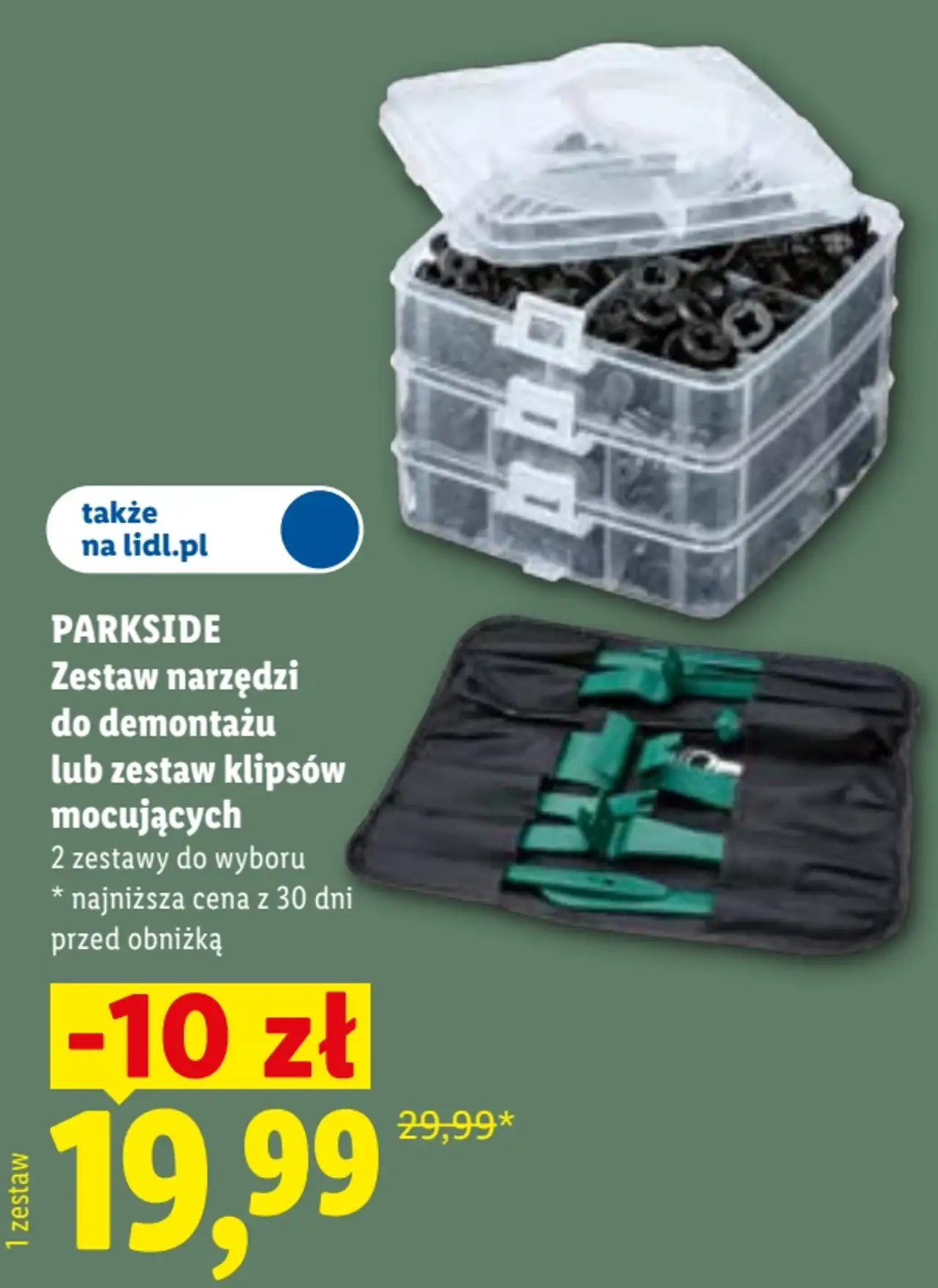 PARKSIDE Zestaw narzędzi do demontażu lub zestaw klipsów mocujących