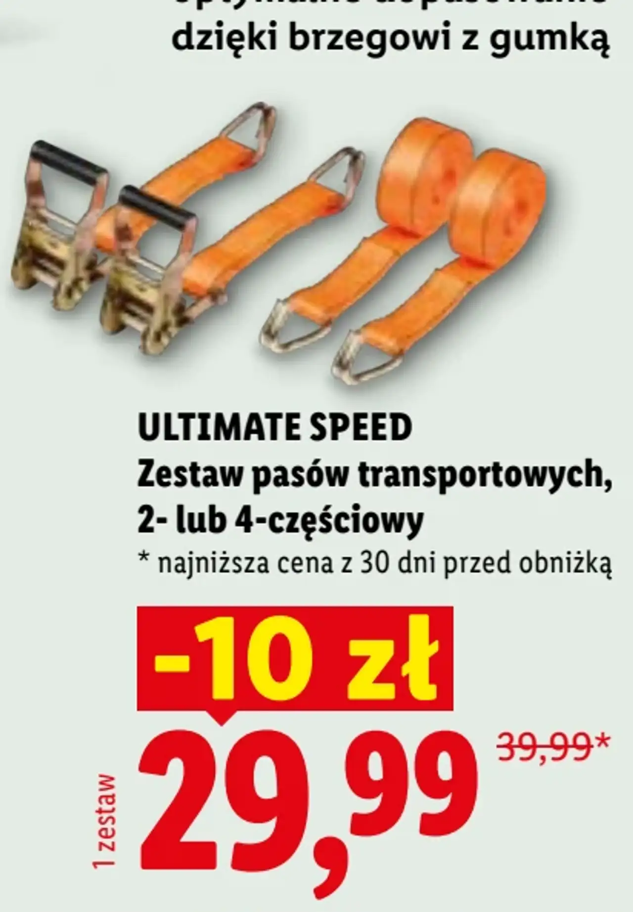 ULTIMATE SPEED Zestaw pasów transportowych, 2- lub 4-częściowy