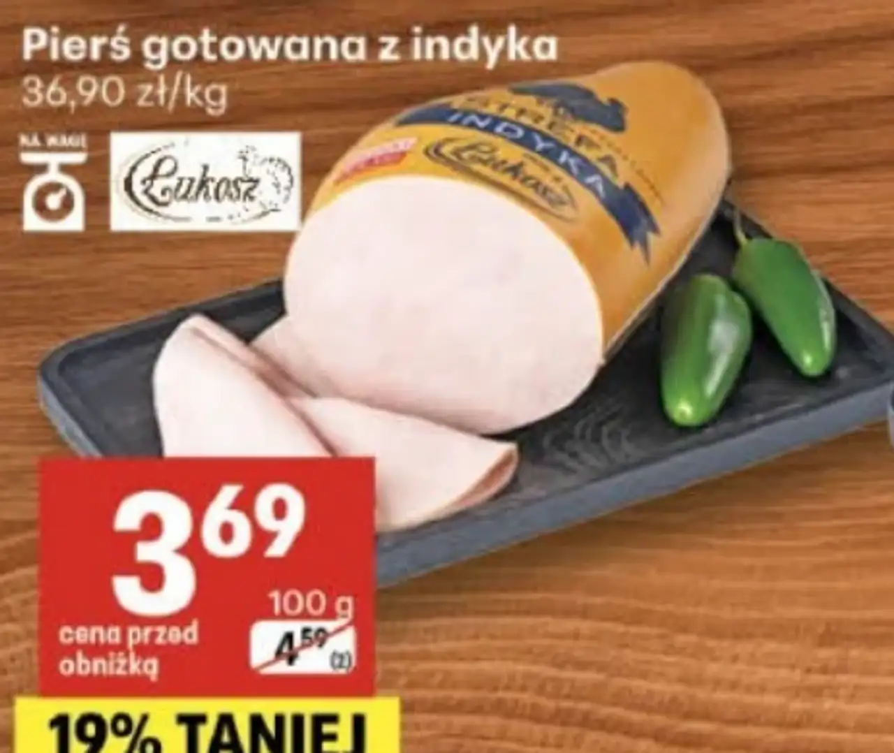 Pierś gotowana z indyka Łukosz