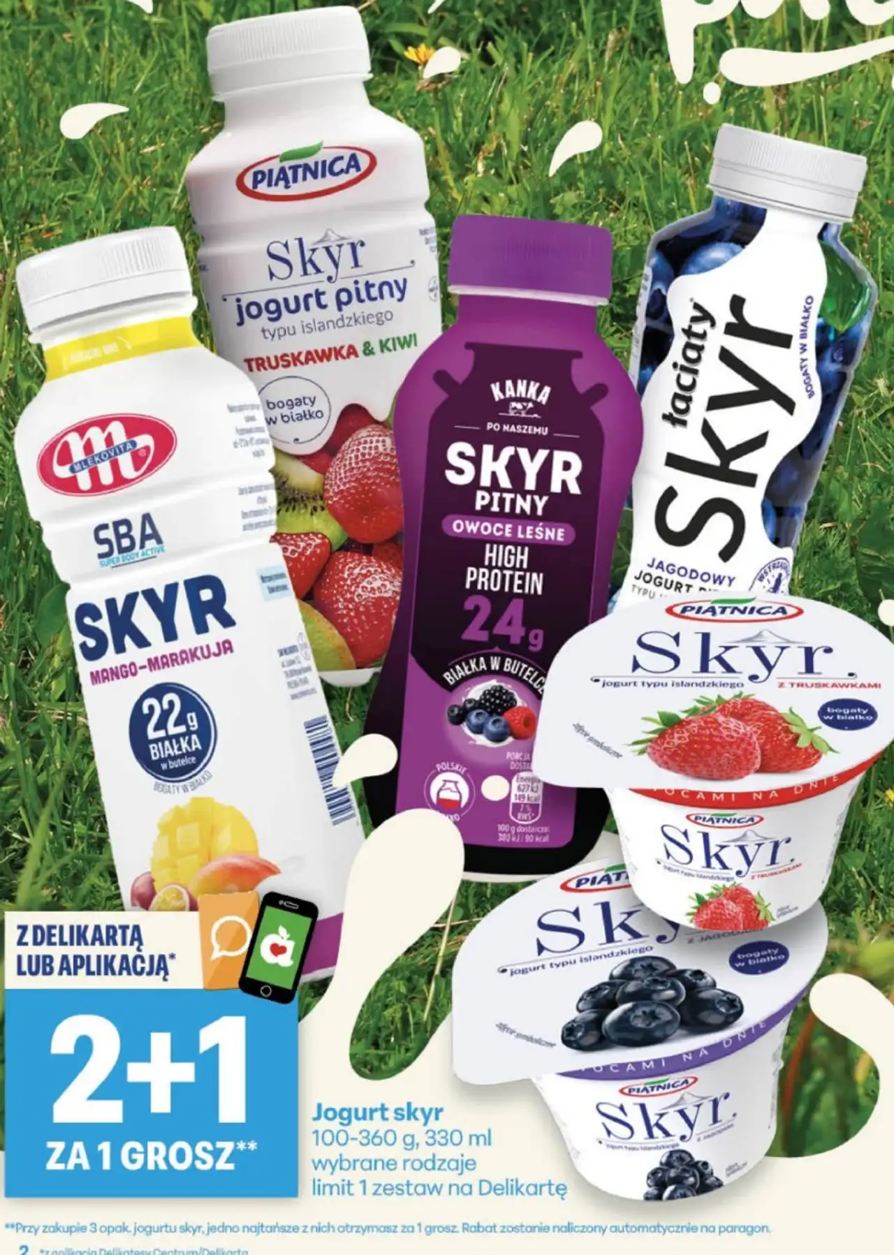 Jogurt skyr Piątnica, Łaciate, Kanka, Mlekovita