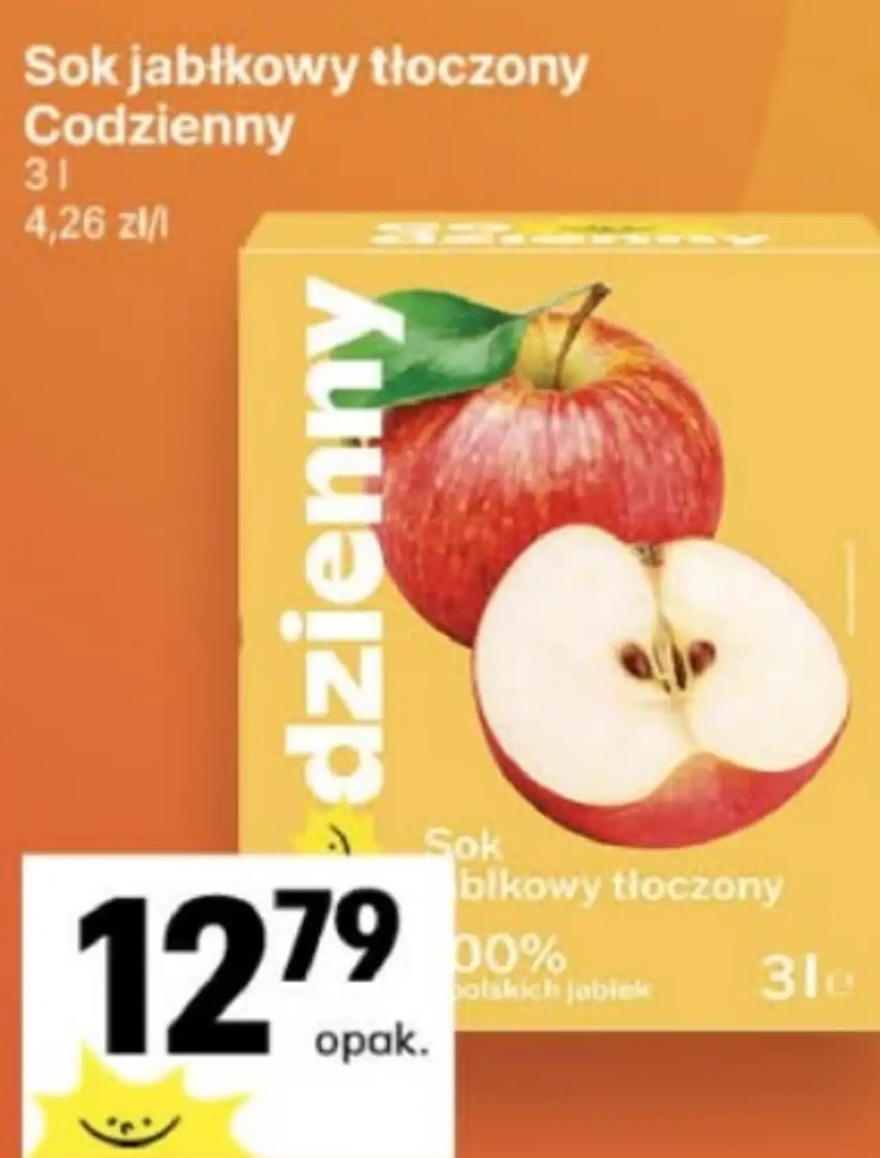 Sok jabłkowy tłoczony Codzienny