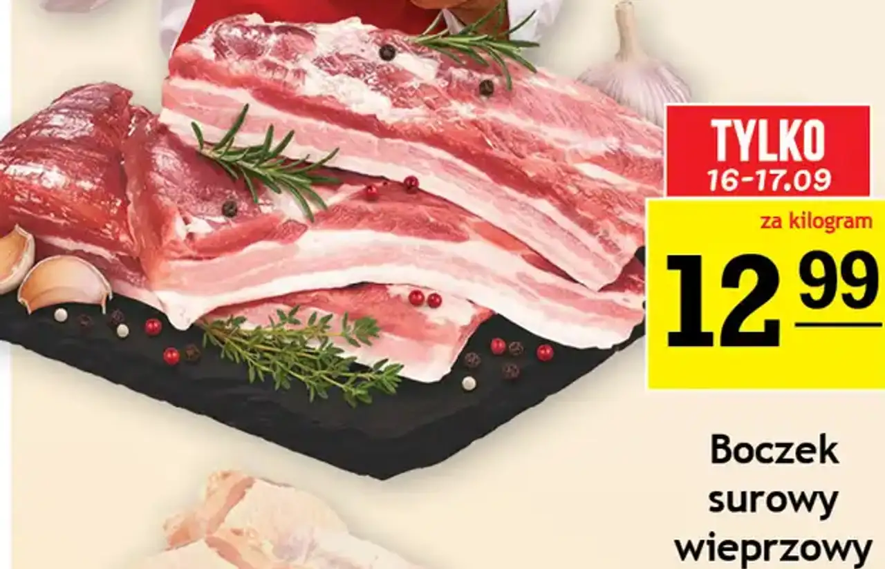 Boczek surowy wieprzowy