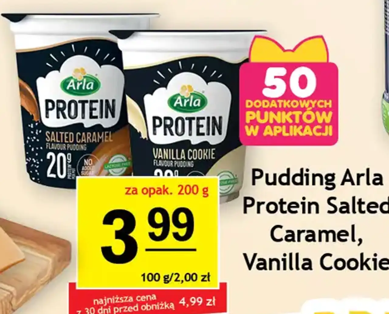Pudding Arla Protein Salted Caramel, Vanilla Cookie