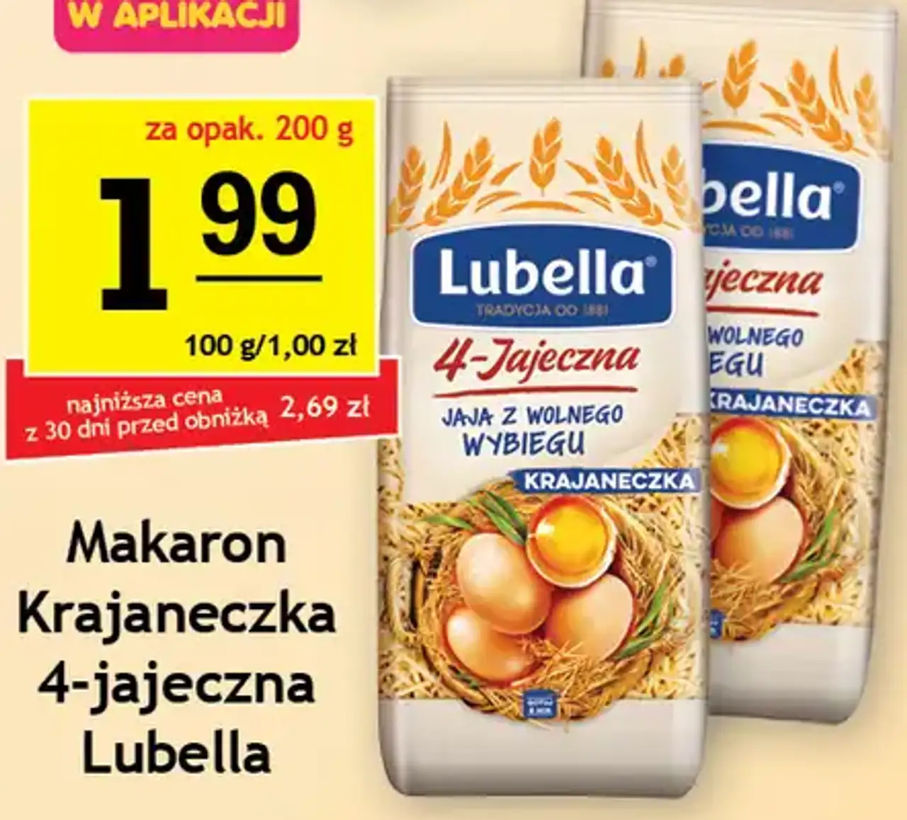 Makaron Krajaneczka 4-jajeczna Lubella