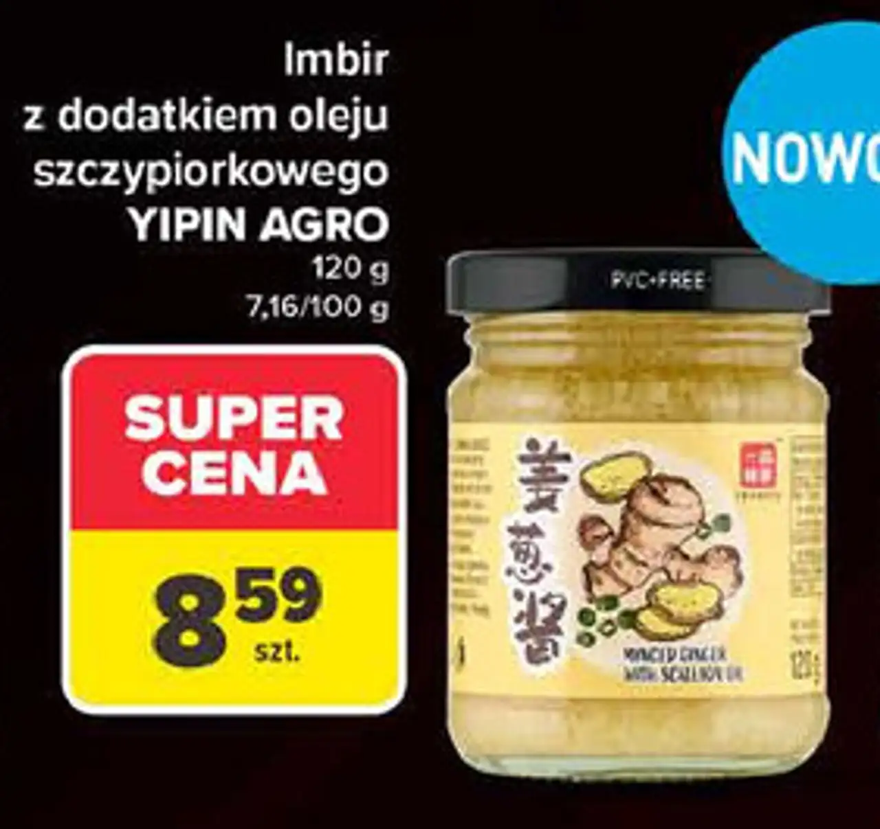 Imbir z dodatkiem oleju szczypiorkowego YIPIN AGRO