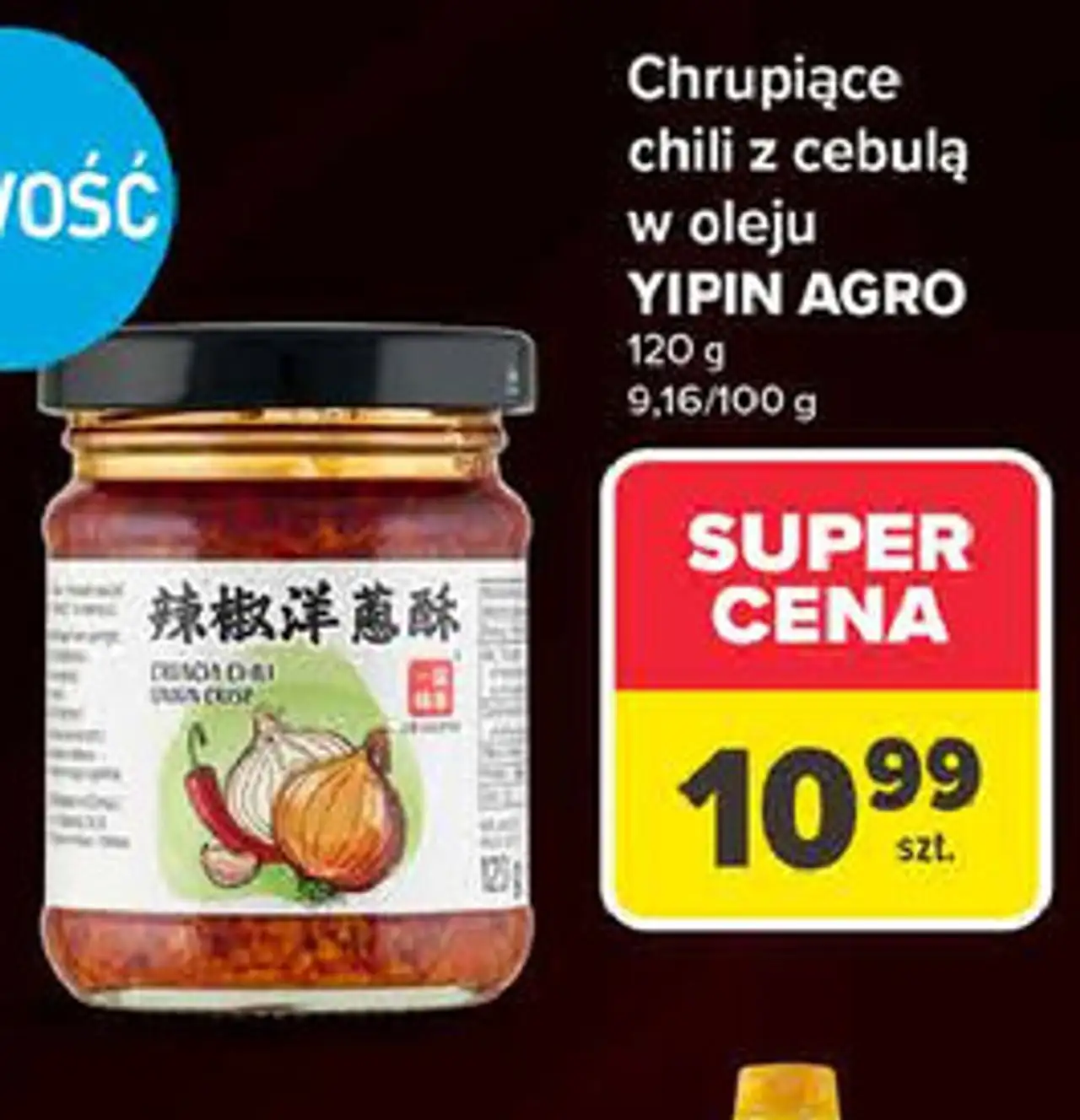 Chrupiące chili z cebulą w oleju YIPIN AGRO