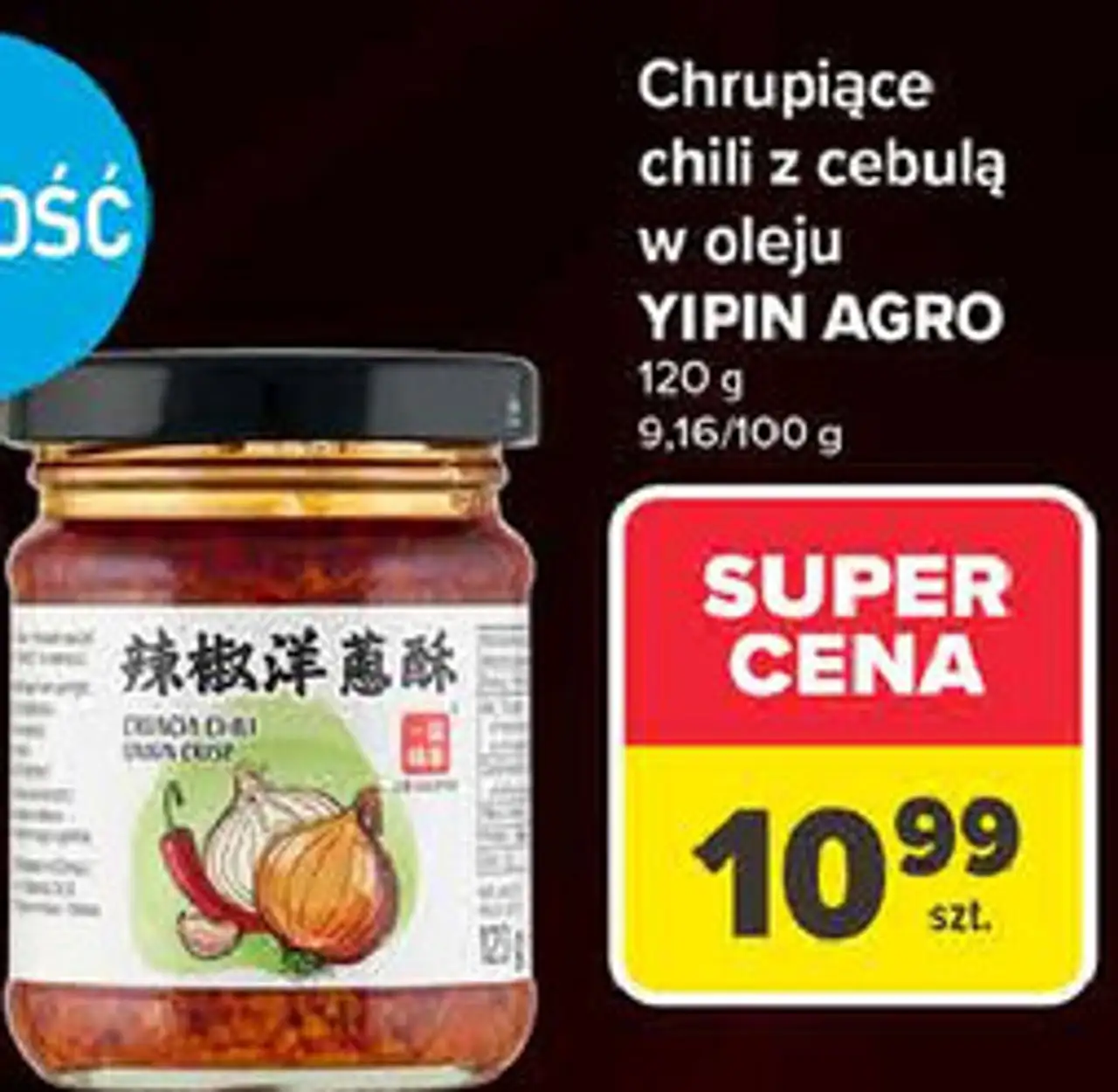 Chrupiące chili z cebulą w oleju YIPIN AGRO