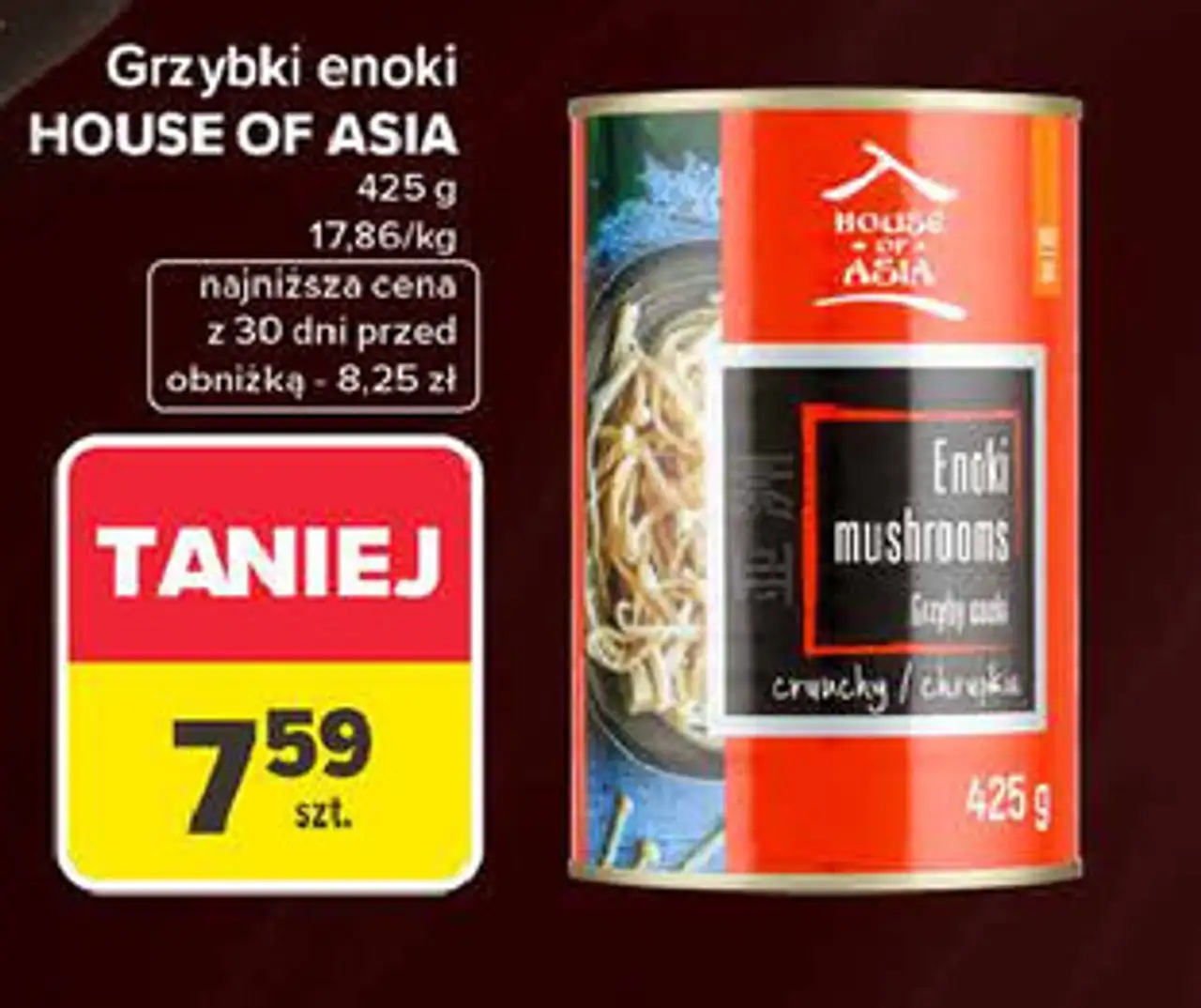 Grzybki enoki HOUSE OF ASIA
