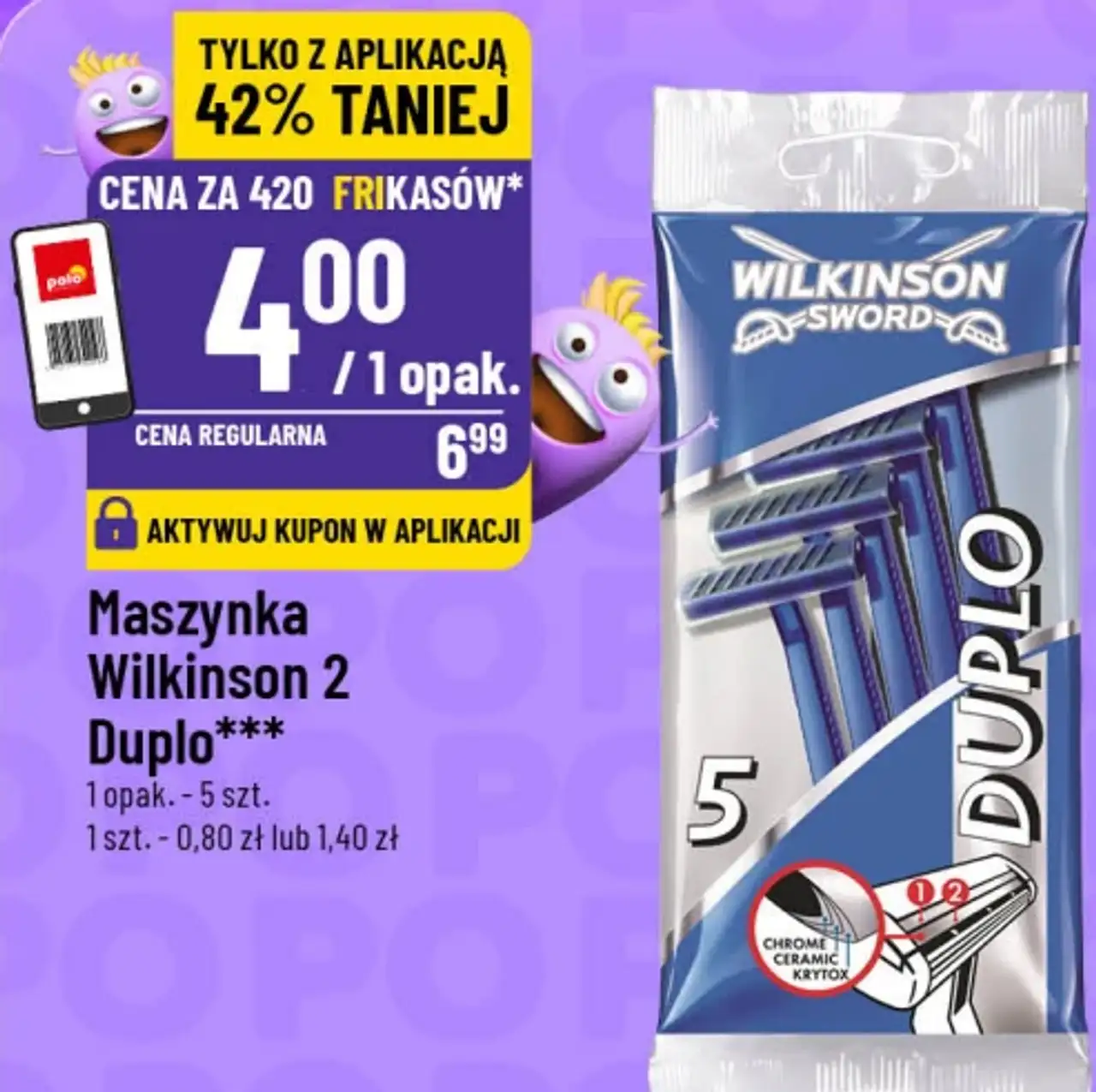 Maszynka Wilkinson 2 Duplo***
