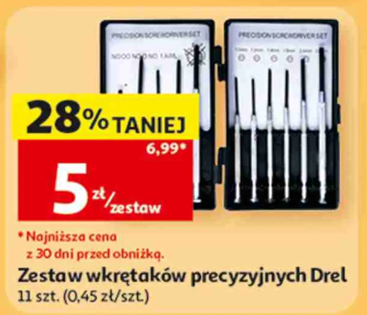 Zestaw wkrętaków precyzyjnych Drel