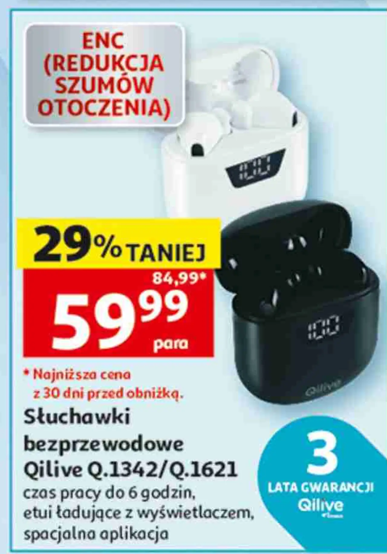 Słuchawki bezprzewodowe Qilive Q.1342/Q.1621