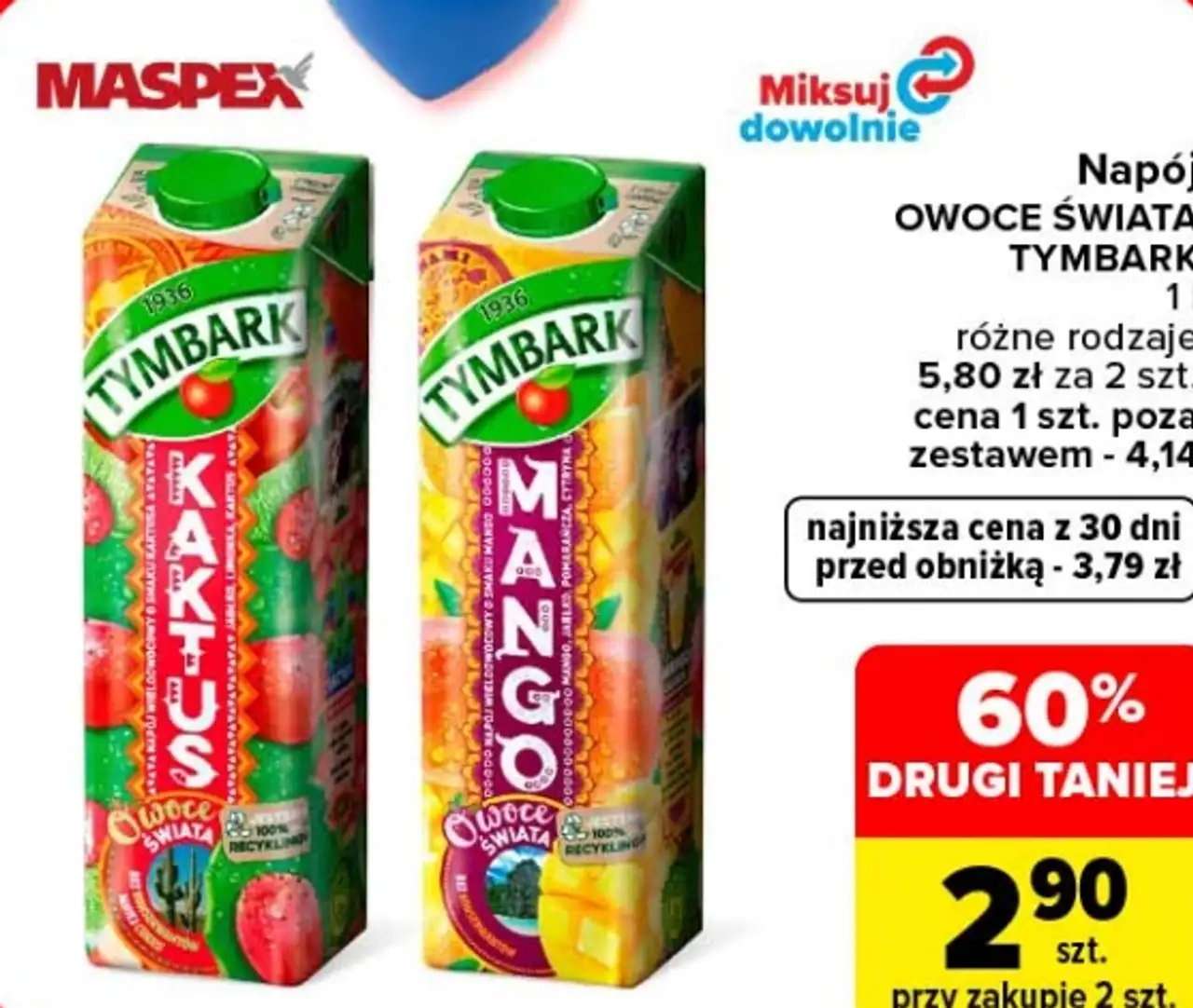 Tymbark Owoce Świata Napój