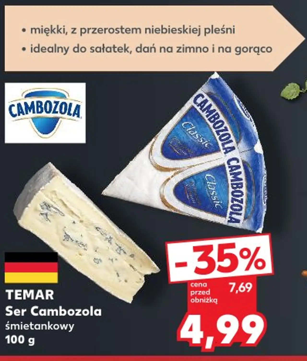 TEMAR Ser Cambozola śmietankowy