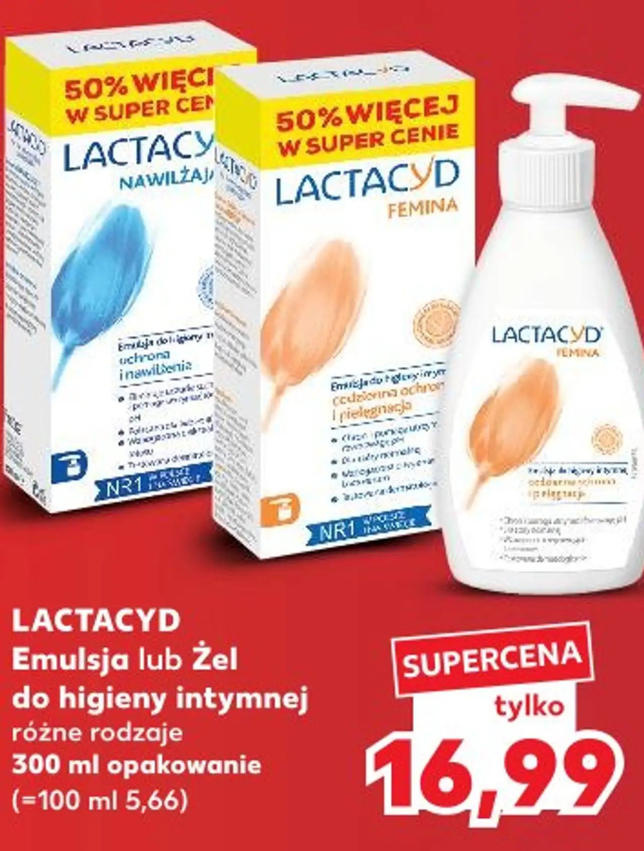 LACTACYD Emulsja lub Żel do higieny intymnej