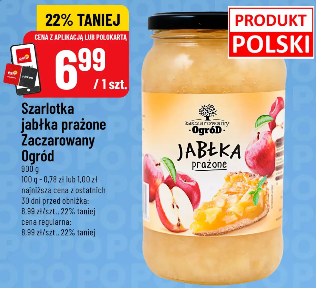 Szarlotka jabłka prażone Zaczarowany Ogród