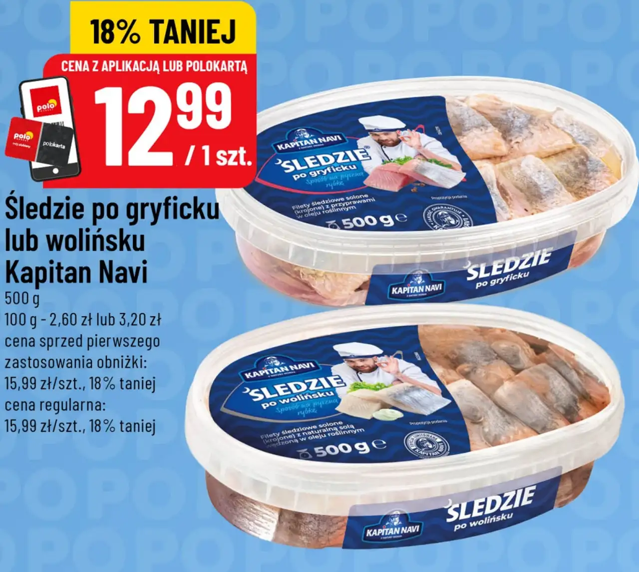 Śledzie po gryficku lub wolińsku Kapitan Navi