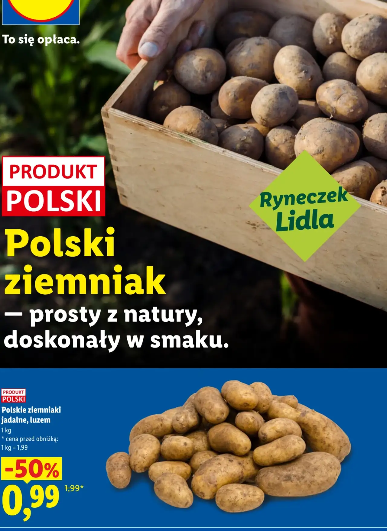 Polskie ziemniaki jadalne, luzem