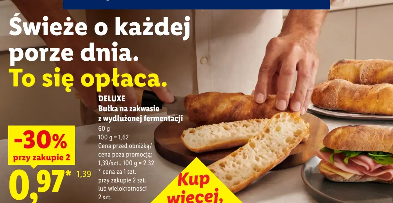 DELUXE Bułka na zakwasie z wydłużonej fermentacji