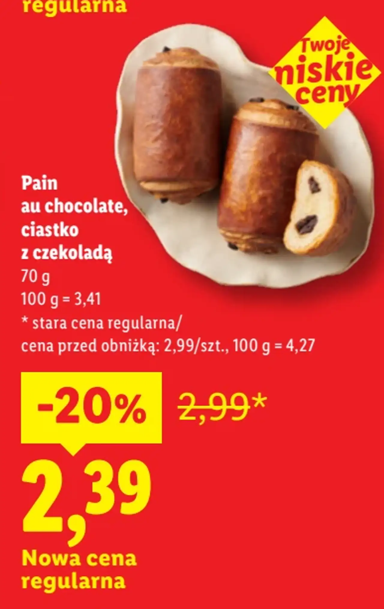 Pain au chocolate, ciastko z czekoladą
