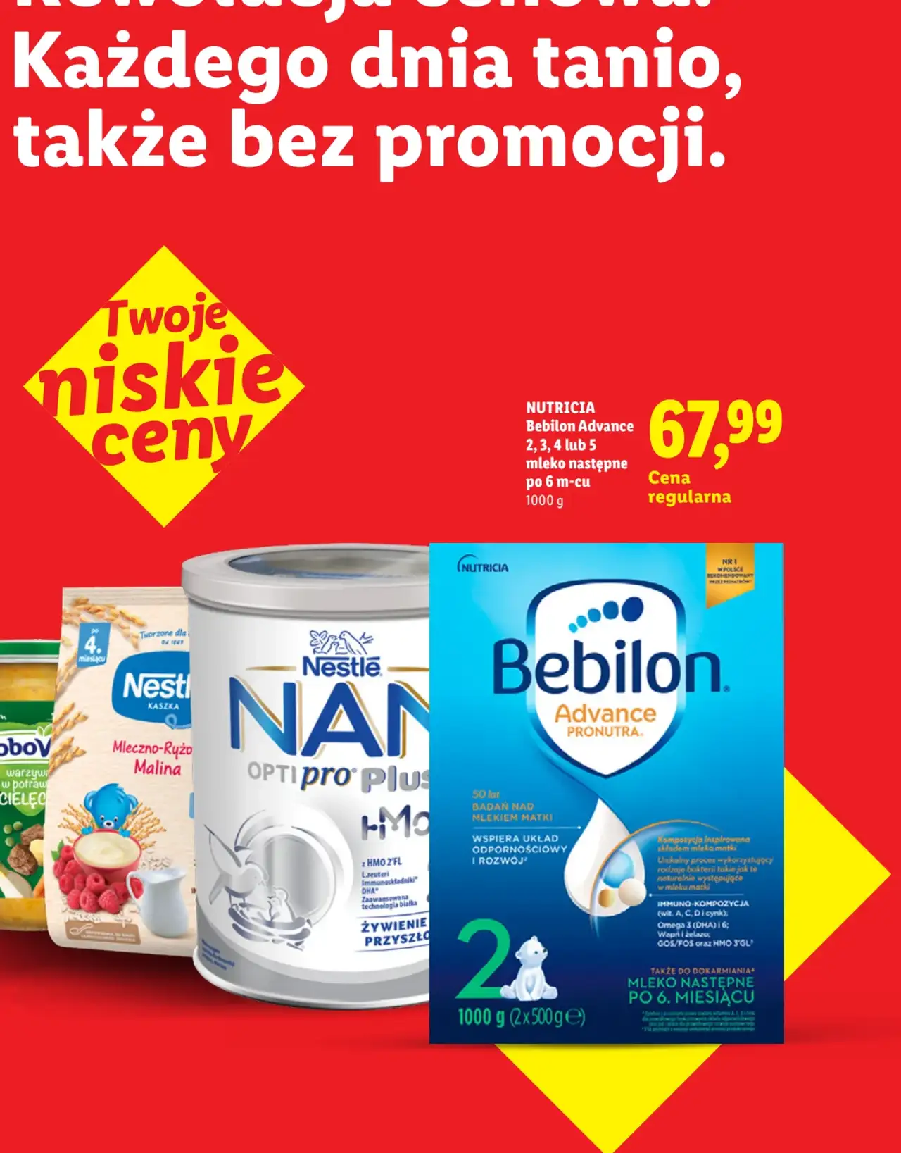 NUTRICIA Bebilon Advance 2, 3, 4 lub 5 mleko następne po 6 m-cu