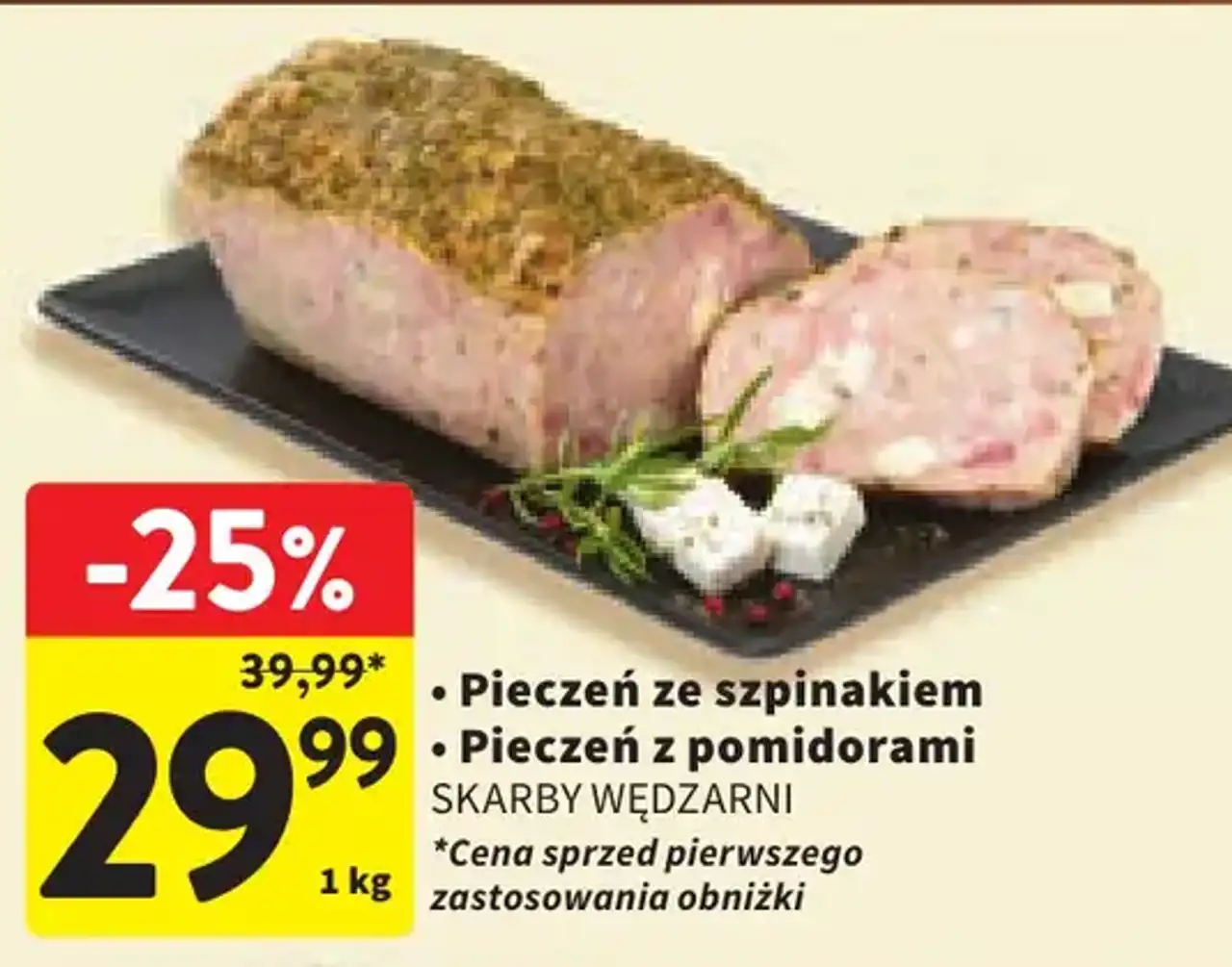 Pieczeń ze szpinakiem / Pieczeń z pomidorami Skarby Wędzarni
