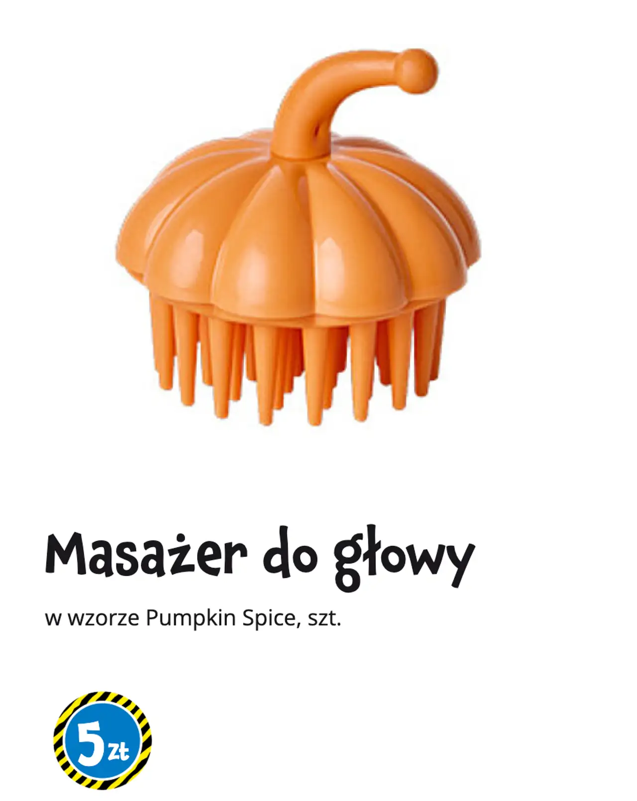 Masażer do głowy we wzorze Pumpkin Spice