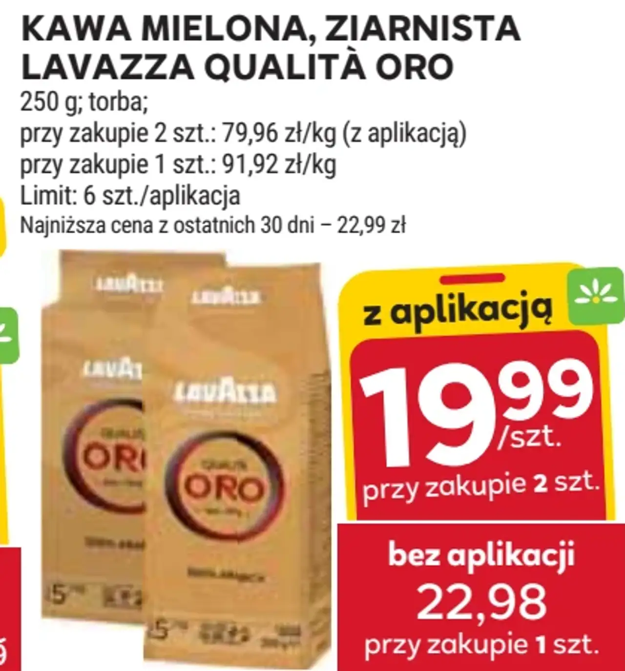 Kawa mielona, ziarnista Lavazza Qualità Oro