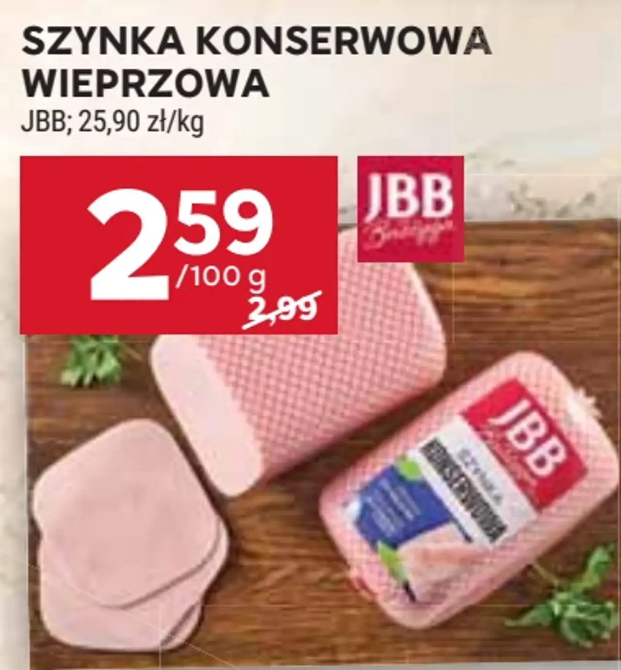 Szynka Konserwowa Wieprzowa JBB