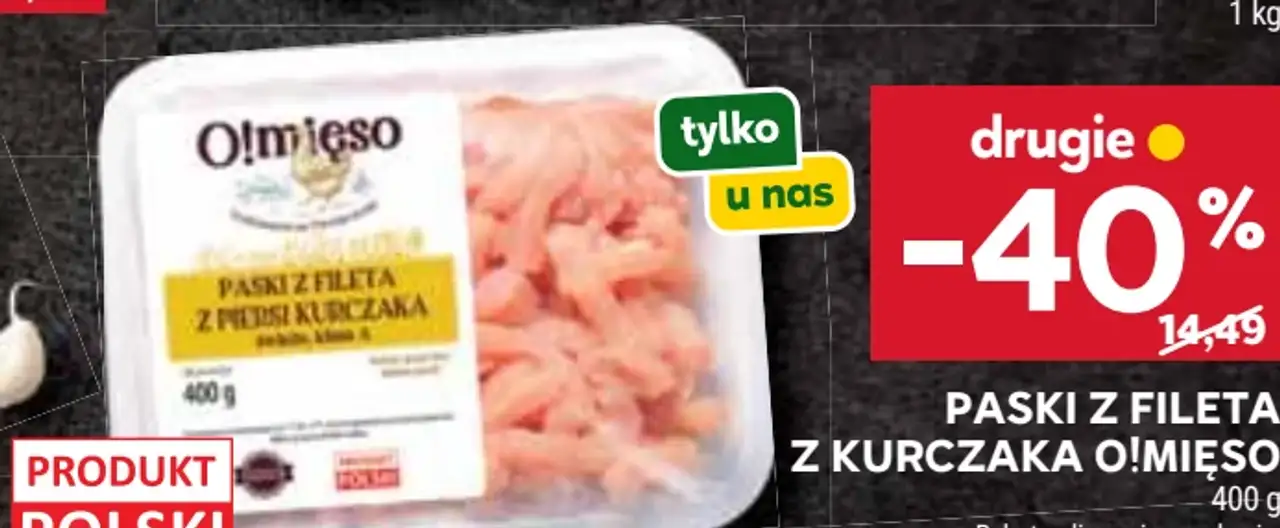 Paski z fileta z kurczaka O!Mięso