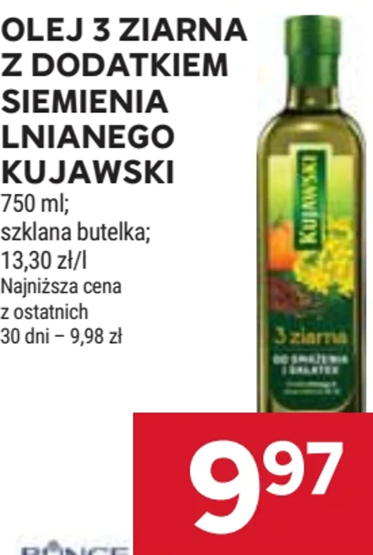Olej 3 Ziarna z dodatkiem siemienia lnianego Kujawski