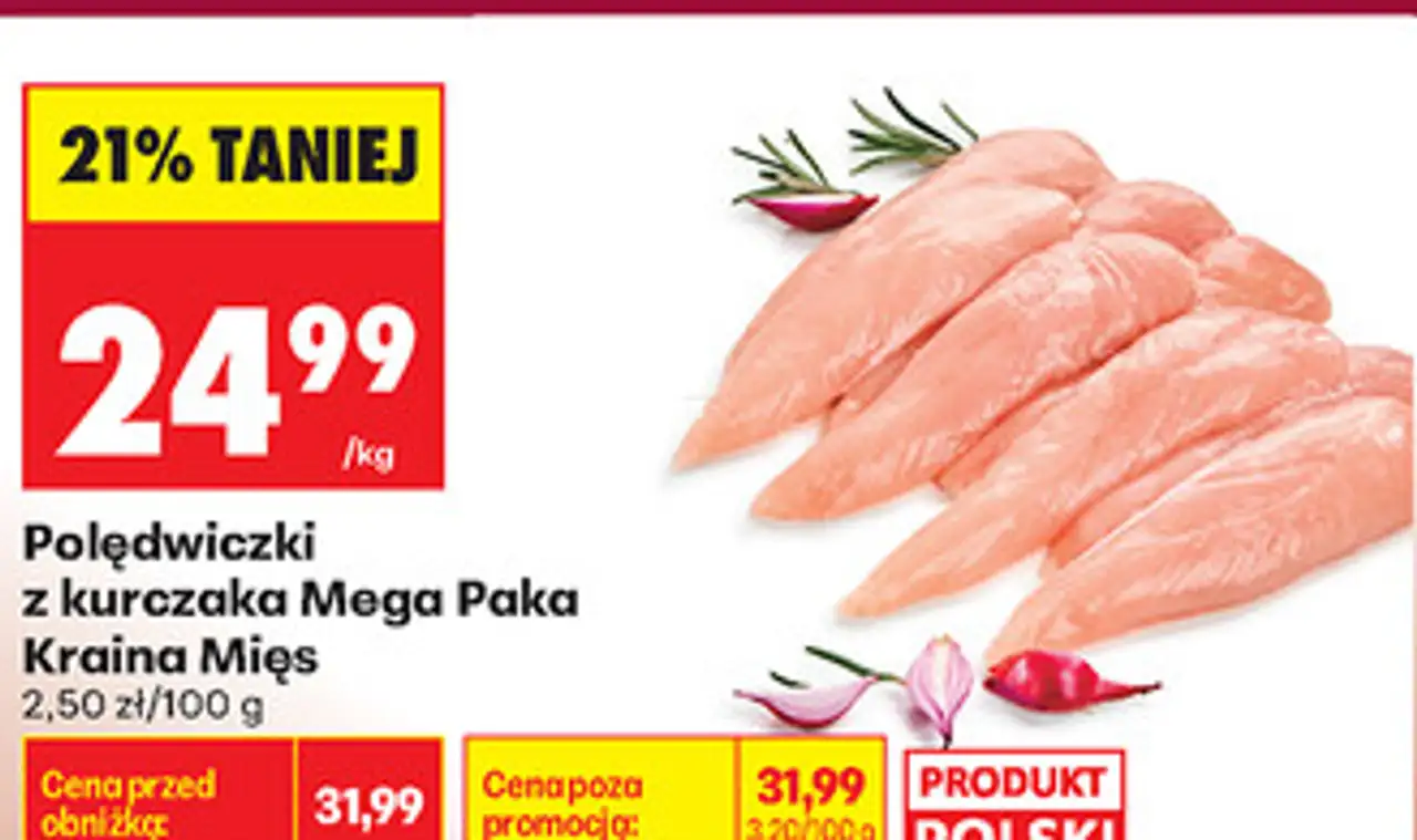 Polędwiczki z kurczaka Mega Paka Kraina Mięs