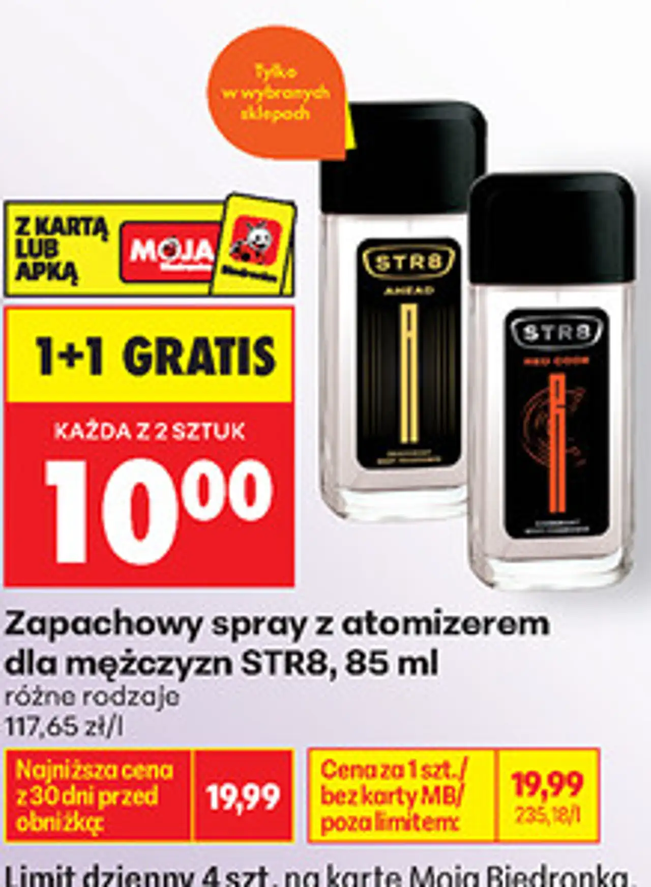 Zapachowy spray z atomizerem dla mężczyzn STR8