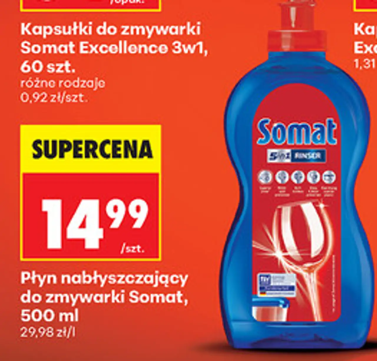 Płyn nabłyszczający do zmywarki Somat, 500 ml
