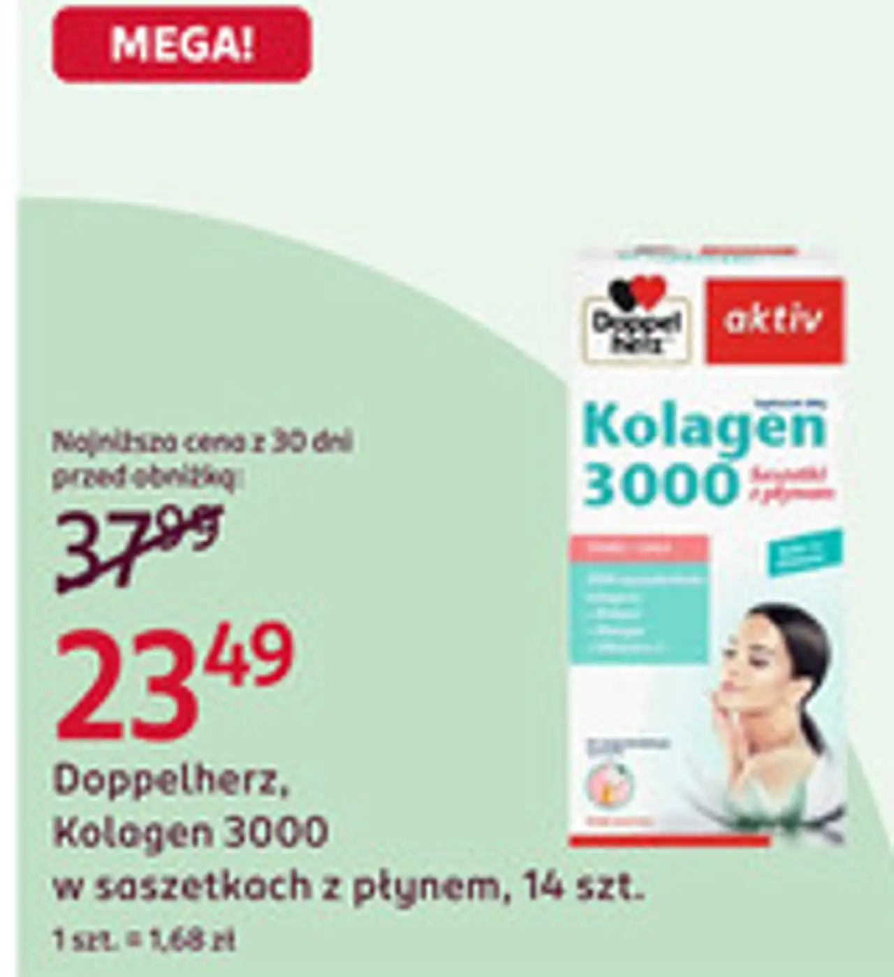 Doppelherz, Kolagen 3000 w saszetkach z płynem